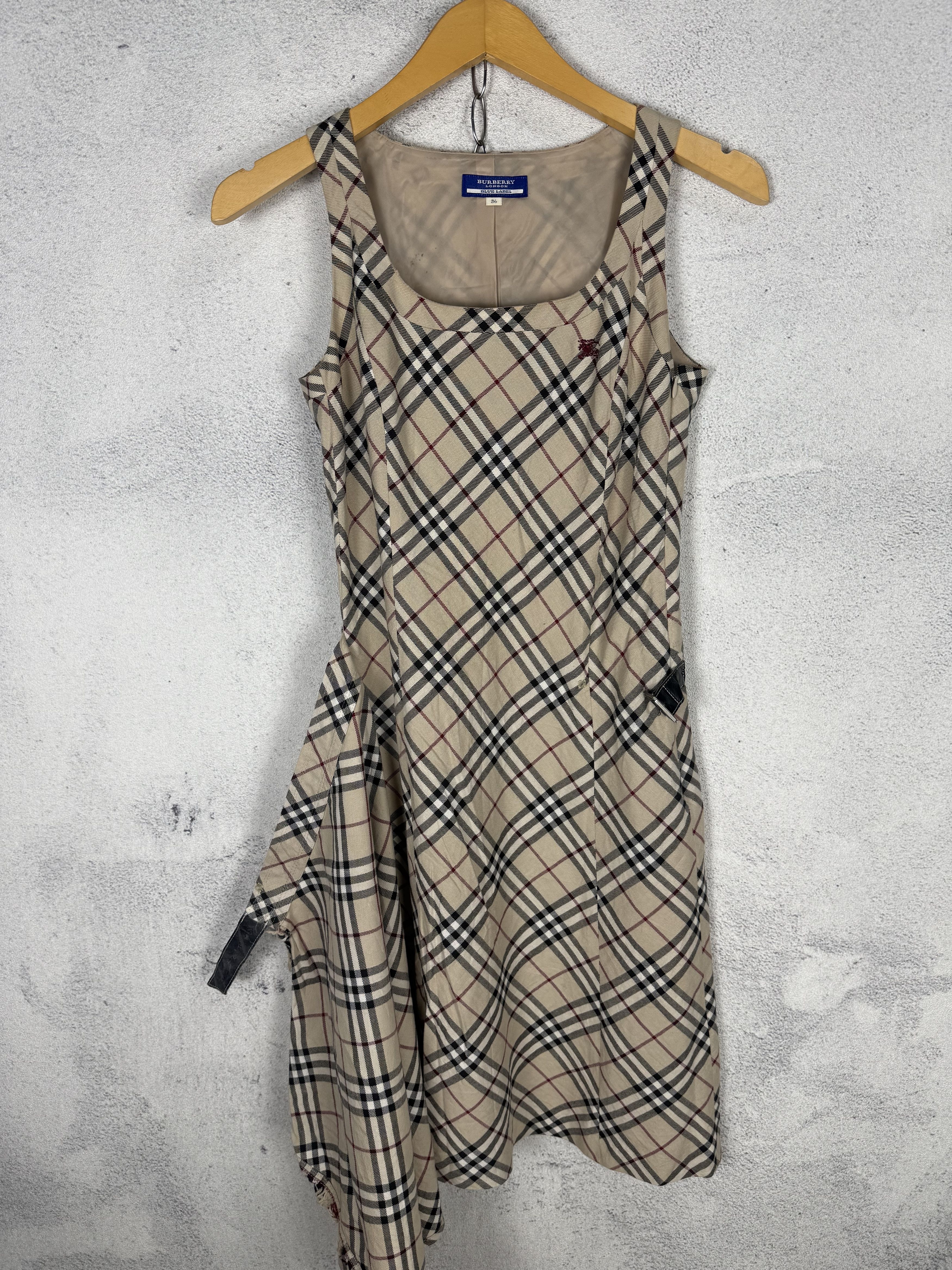 Burberry Vintage Burberry Nova Check Mini Dress Size XS / US 0-2 / IT 36-38 - 3 Thumbnail