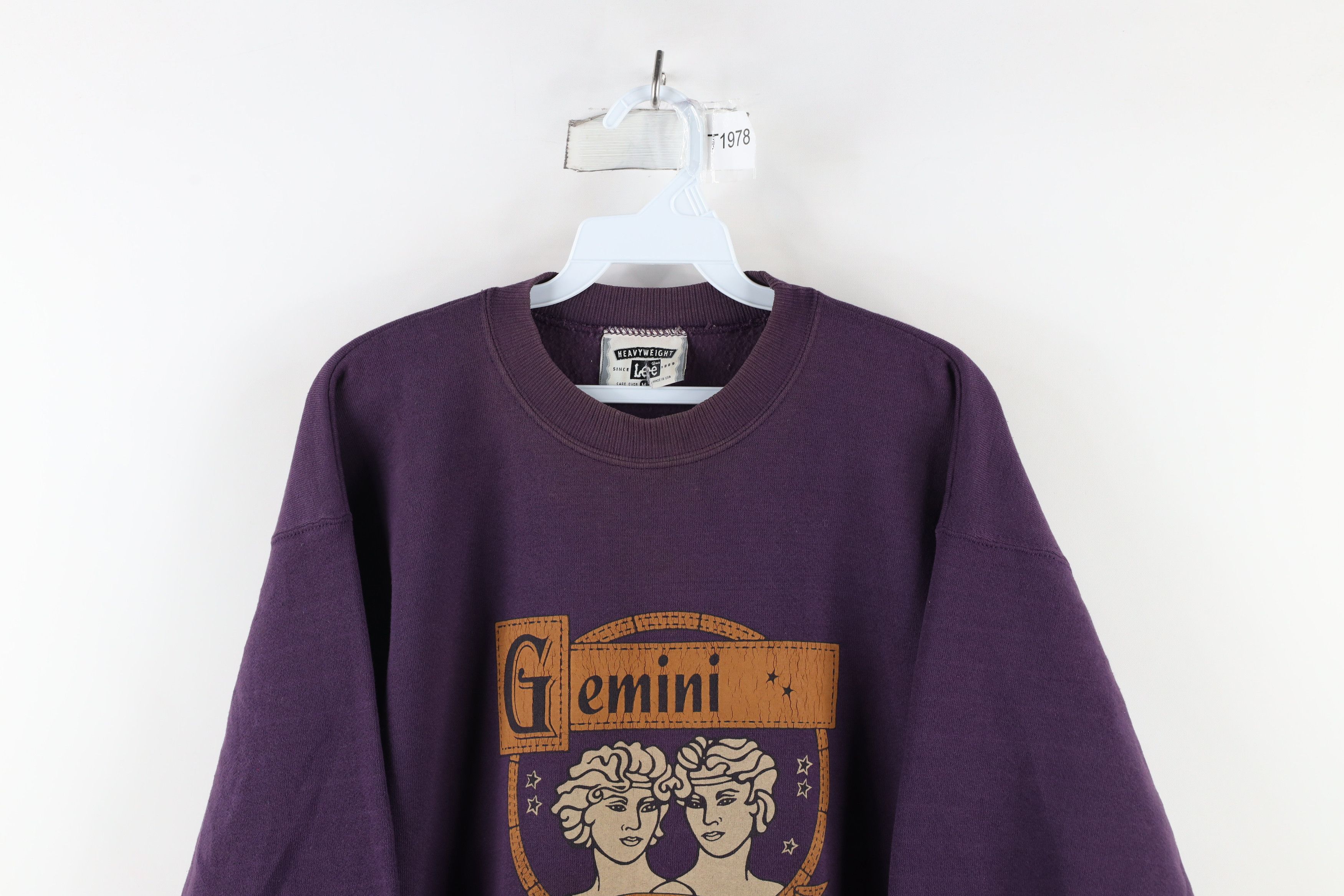 Vintage Vintage 90s Streetwear Gemini Astrology Sign Sweatshirt USA Size M / US 6-8 / IT 42-44 - 2 Thumbnail