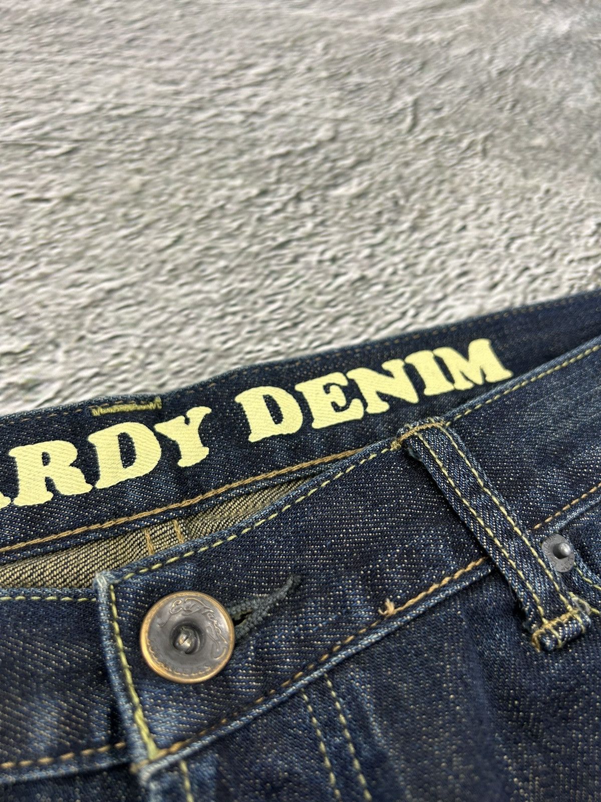 Christian Audigier × Ed Hardy × Vintage Ed Hardy Christian Audigier vintage jeans big logo pants Size US 36 / EU 52 - 6 Thumbnail