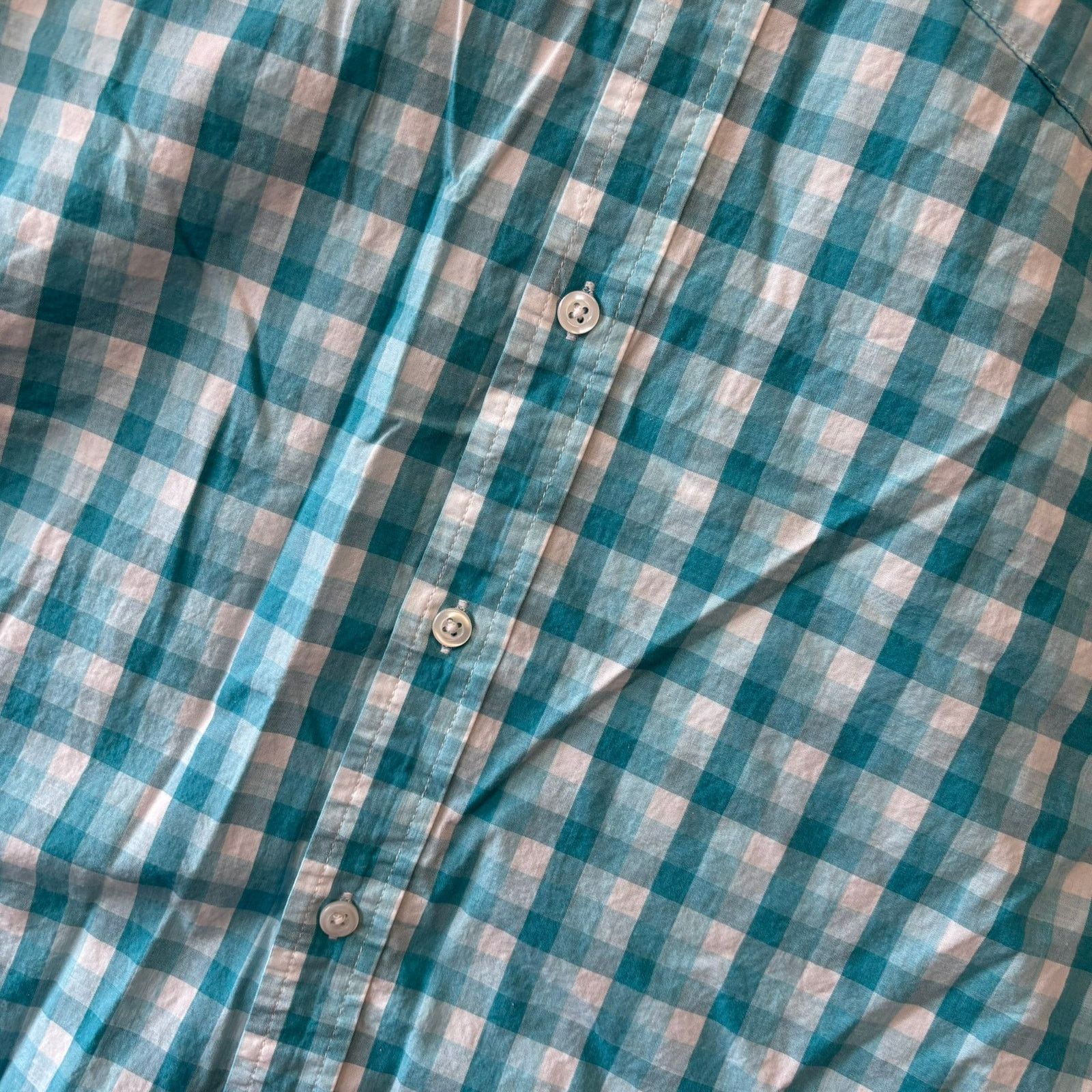 Old Navy Old Navy Gingham Plaid Shirt Button Down XXL Slim Fit Size US XXL / EU 58 / 5 - 6 Thumbnail
