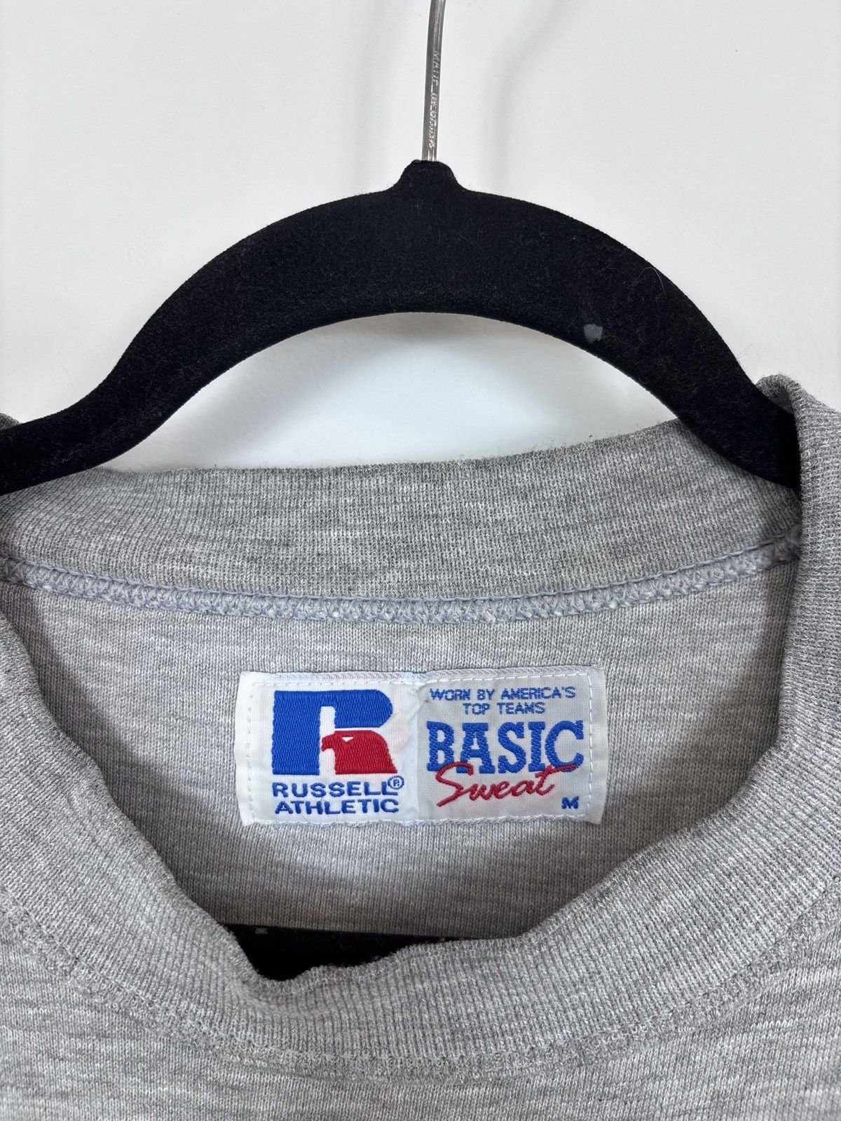 Russell Athletic Vintage 90s Russell Athletic USA Big Logo Gray Sweatshirt Size US M / EU 48-50 / 2 - 9 Thumbnail