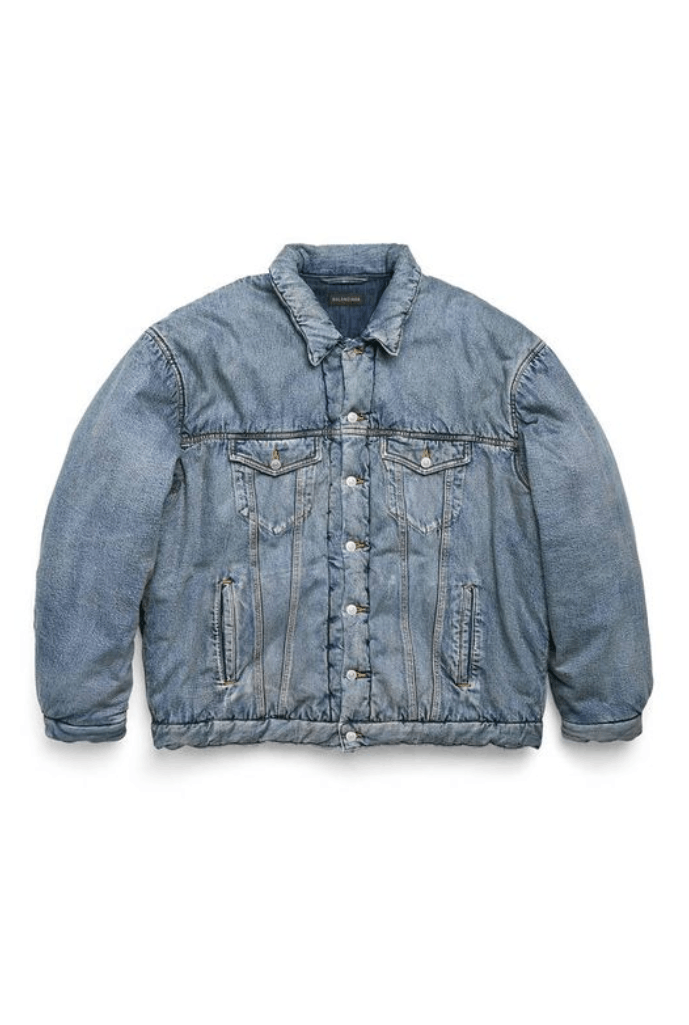 Balenciaga BALENCIAGA Padded Denim Jacket Size US M / EU 48-50 / 2 - 1 Thumbnail