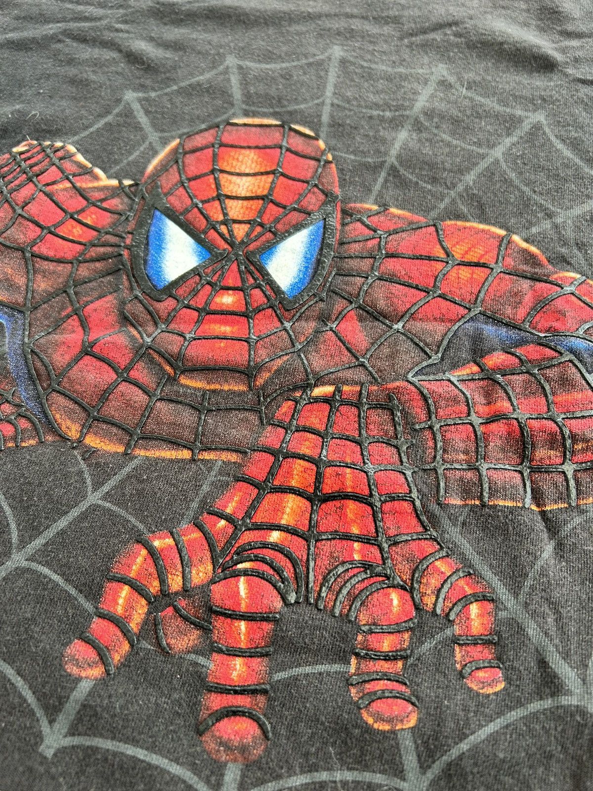 Marvel Comics Spiderman Vintage Front Hit Black Tee Size US L / EU 52-54 / 3 - 6 Thumbnail