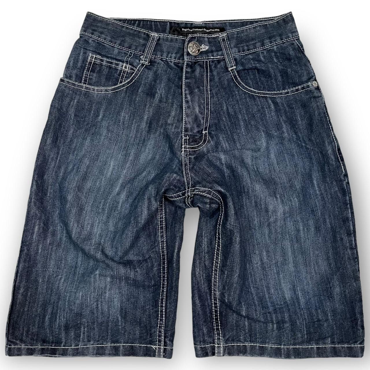 Southpole Southpole Men's Blue and Navy Shorts Size US 28 / EU 44 - 3 Thumbnail