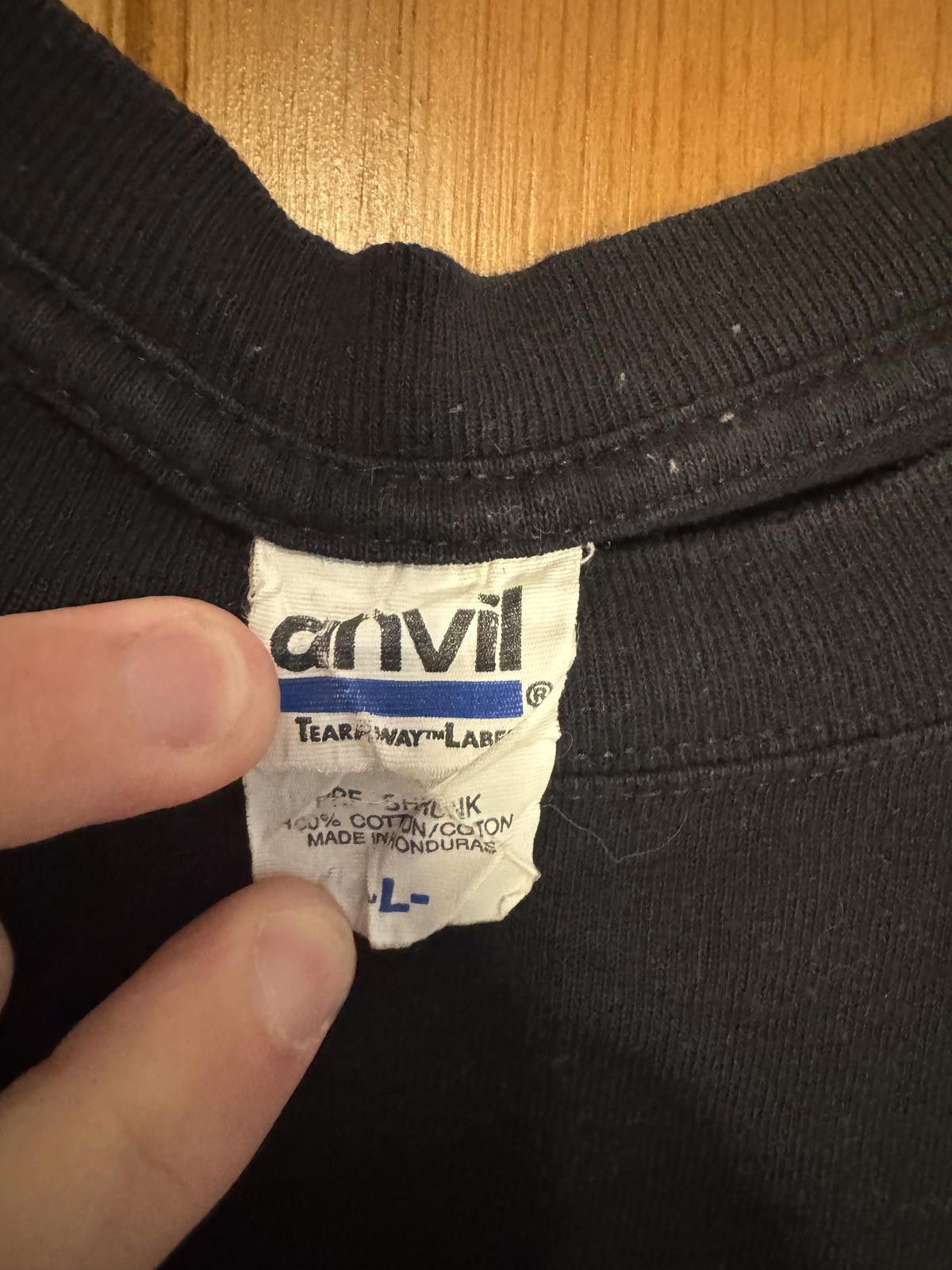 Anvil Anvil Black Graphic T-Shirt Large Size ONE SIZE - 3 Thumbnail
