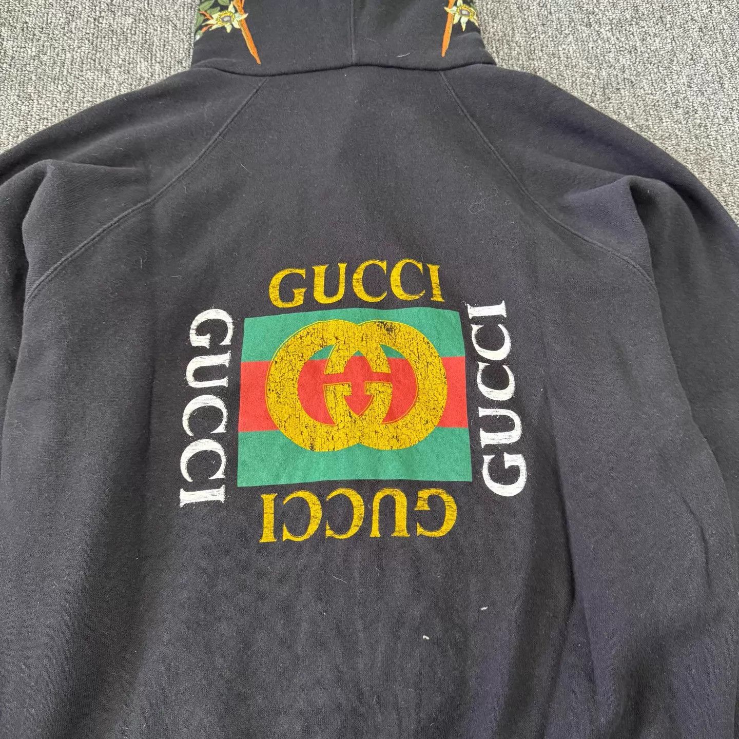 Gucci Gucci Floral Embroidered Double G Logo Zip Hoodie S 99 New Size US S / EU 44-46 / 1 - 6 Thumbnail