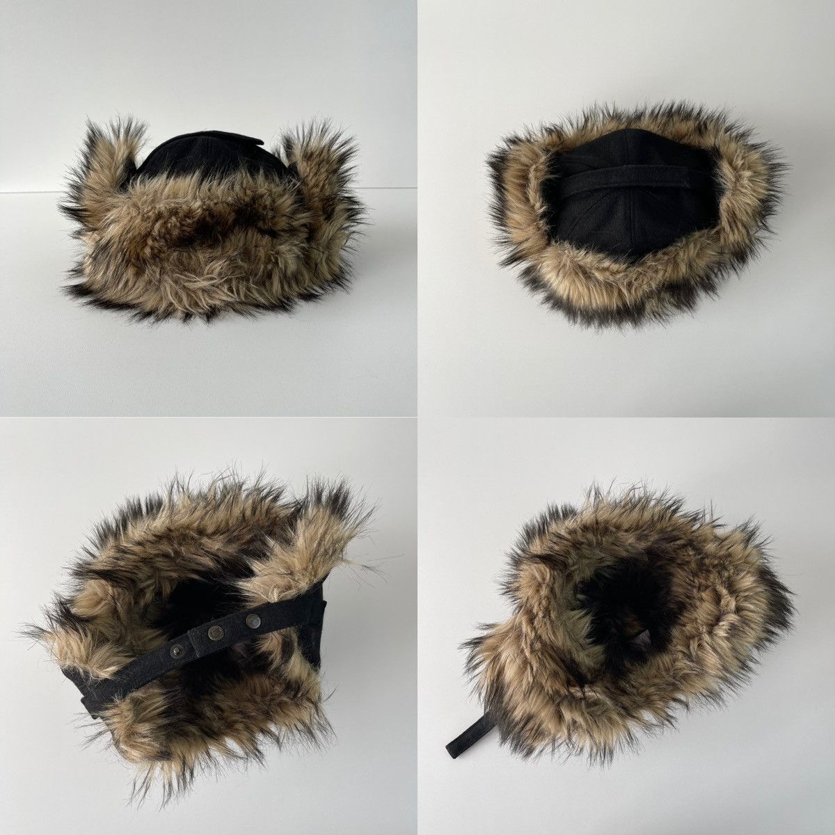 Fjallraven Fjallraven Wool Heater Trapper Winter Hat Vintage Black Size ONE SIZE - 9 Thumbnail