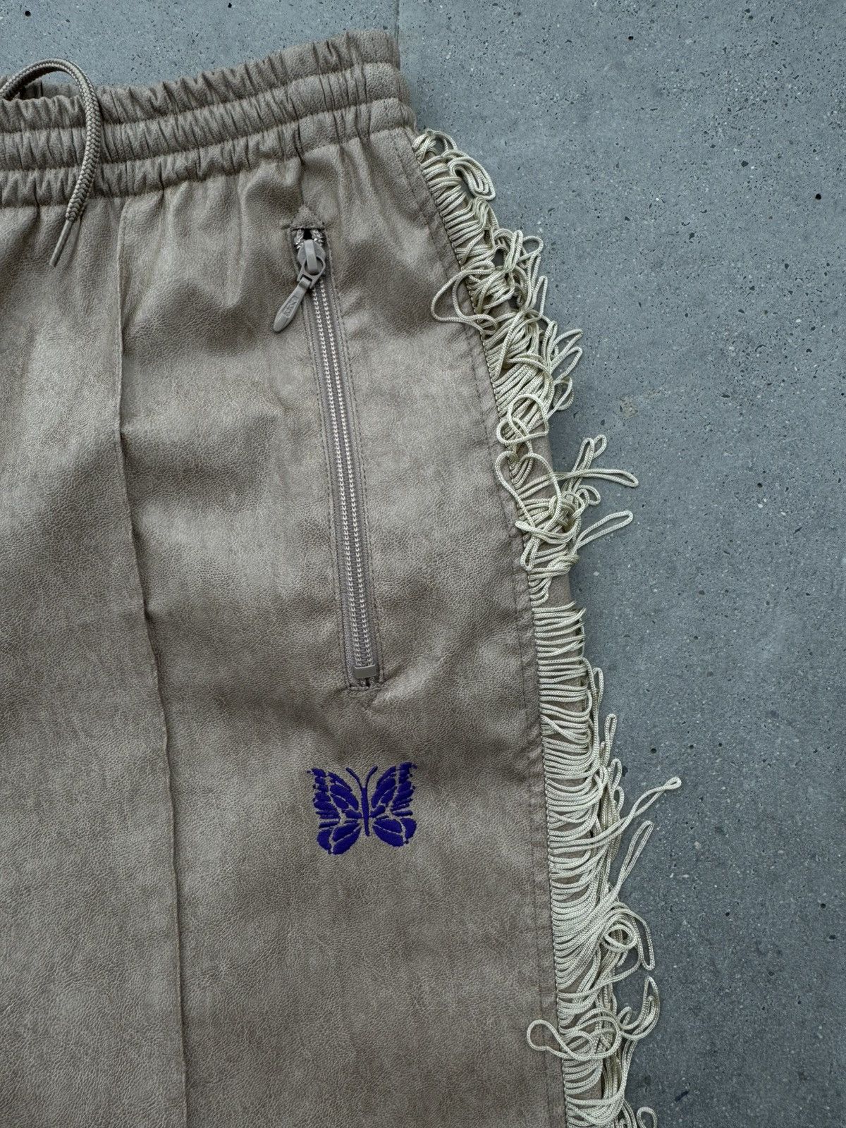 Japanese Brand × Needles 🦋Needles Cowboy Style Eco Leather Pants Size US 32 / EU 48 - 3 Thumbnail