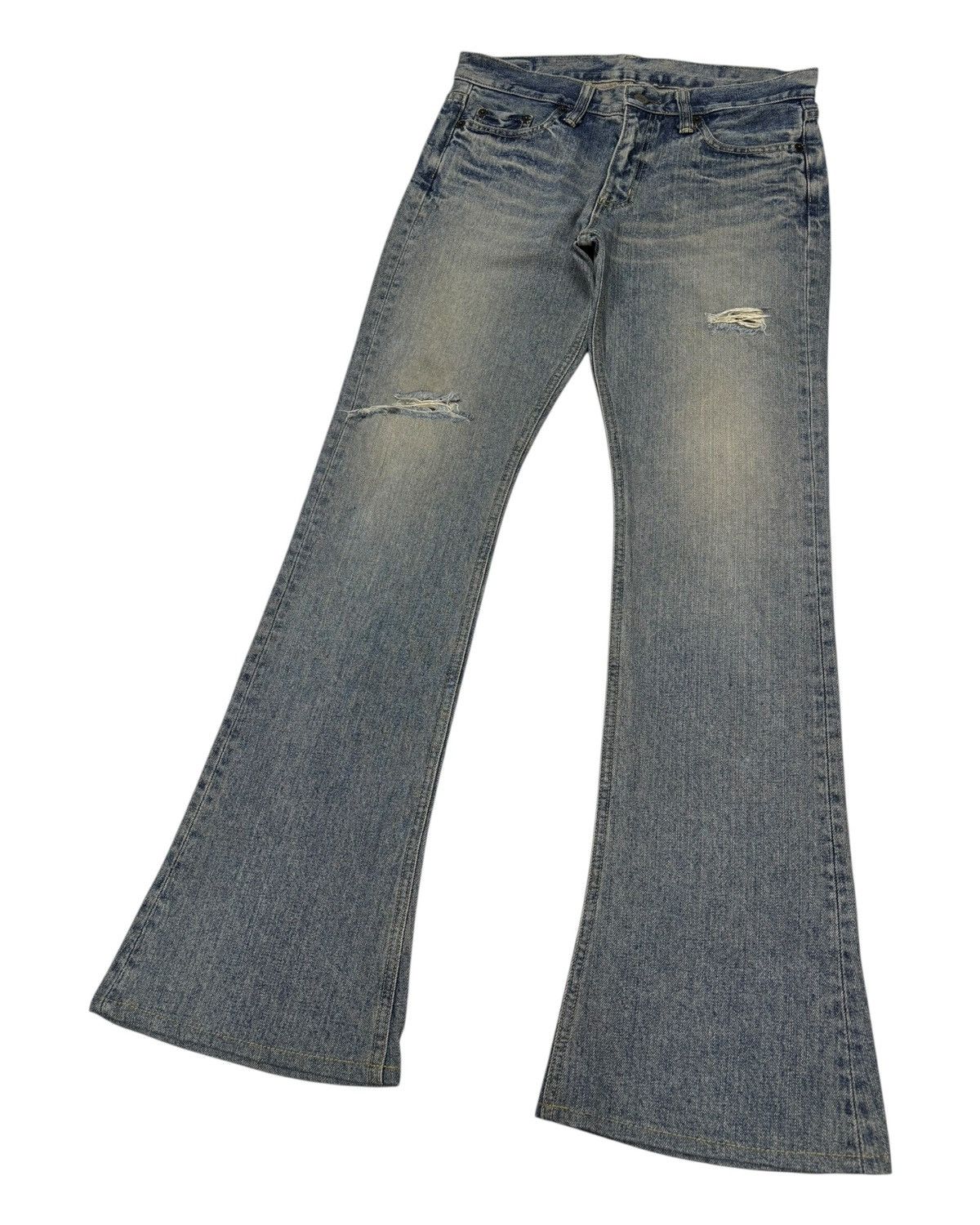 Yasuyuki Ishii Flare Jeans Brappers Japanese Bootcut Denim Jeans Size US 31 - 5 Thumbnail