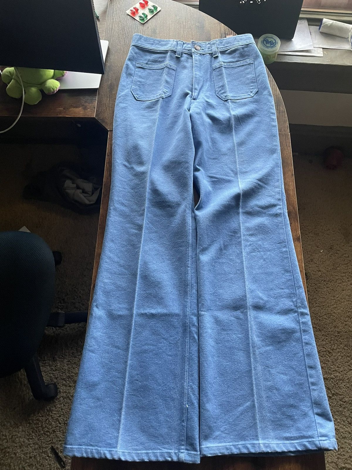 Japanese Brand × Vintage Bell one flared front pocket pants Size US 30 / EU 46 - 3 Thumbnail