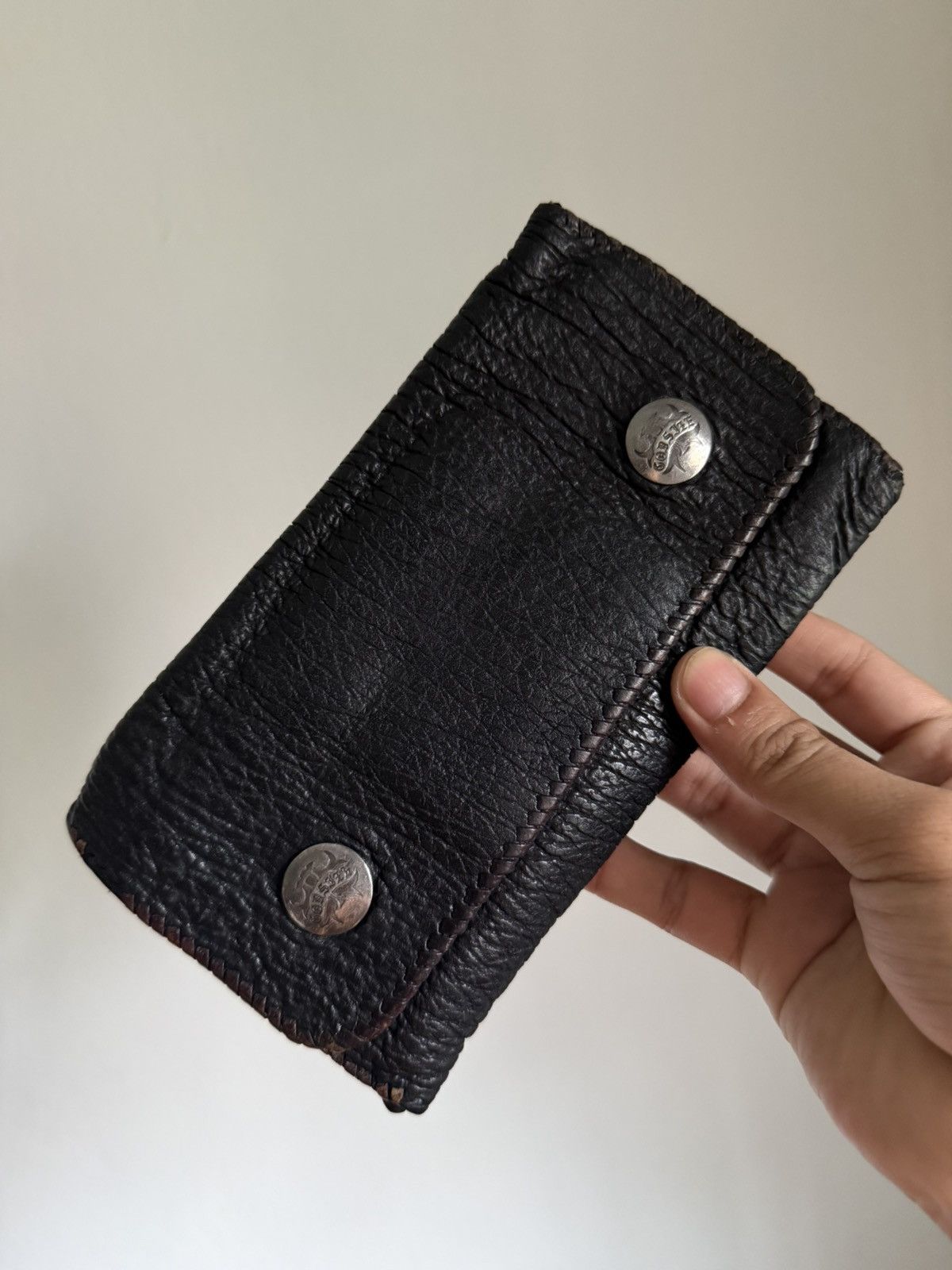 Handmade Godsize Shark Skin Leather with Stingray leather cross Size ONE SIZE - 3 Thumbnail