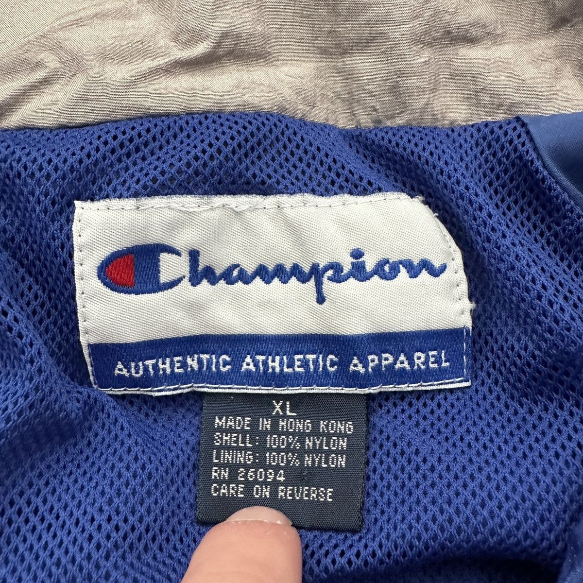 Champion × Vintage Vintage Champion windbreaker Size US XL / EU 56 / 4 - 4 Thumbnail
