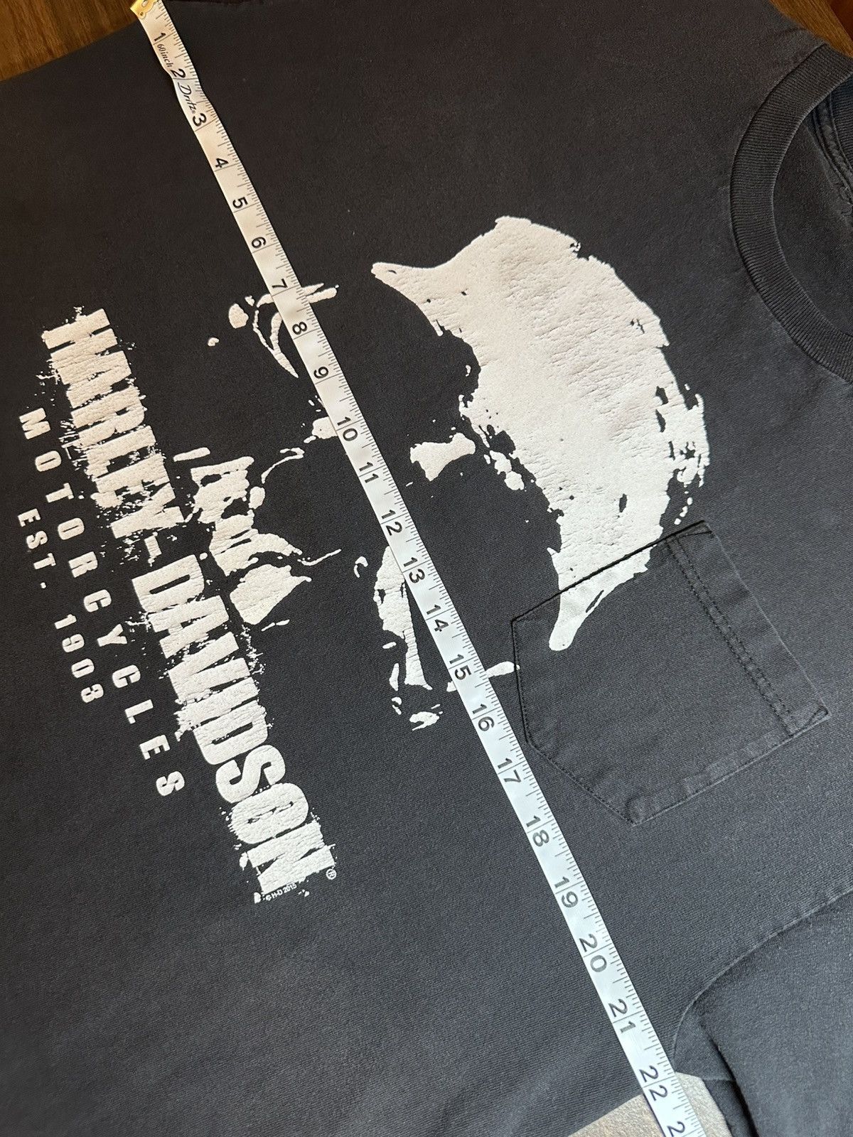 Harley Davidson RARE faded Harley Davidson Skull Pocket tee Size US XL / EU 56 / 4 - 6 Thumbnail
