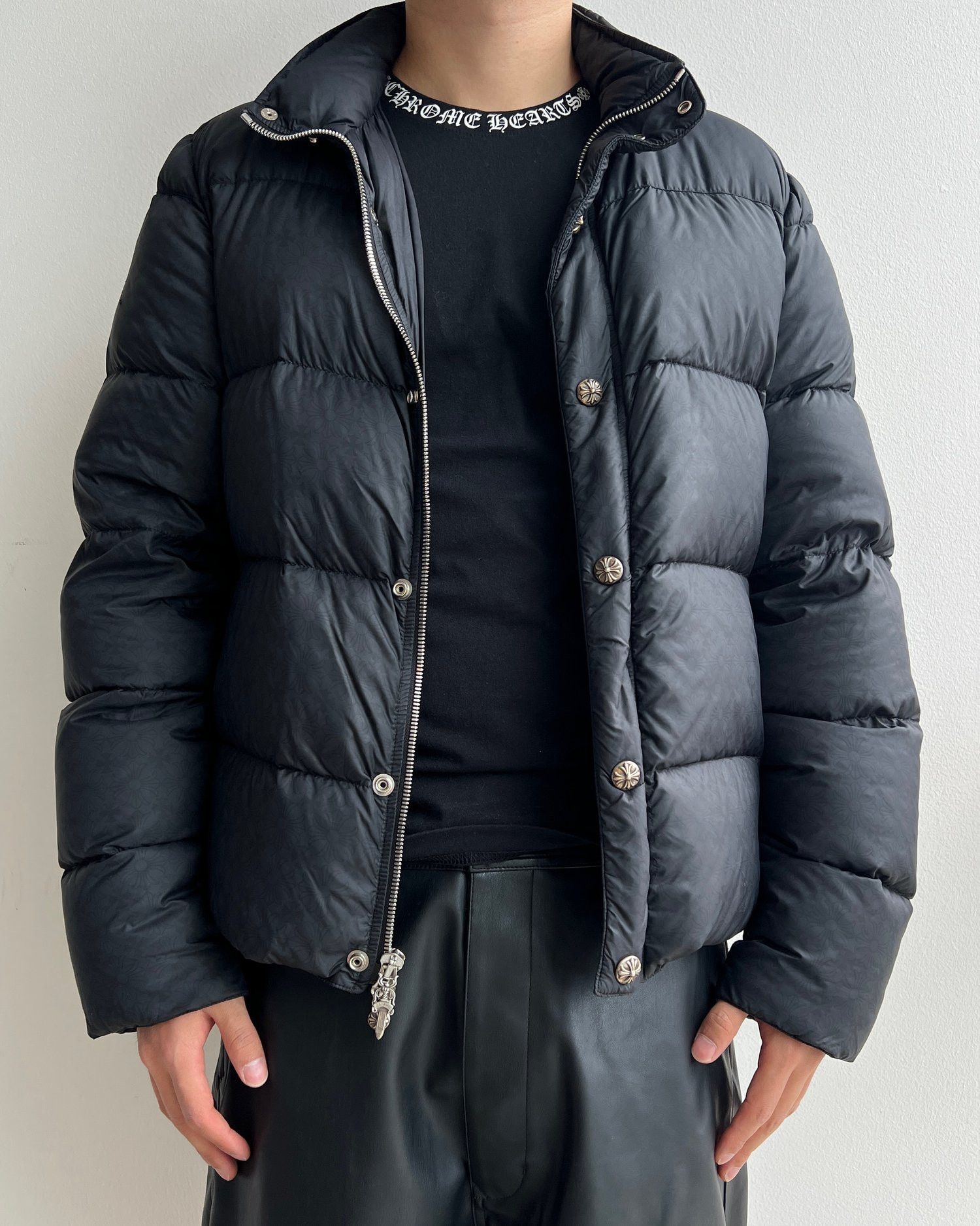 Chrome Hearts Chrome Hearts Black Monogram Puffer Down Jacket Size US L / EU 52-54 / 3 - 4 Thumbnail