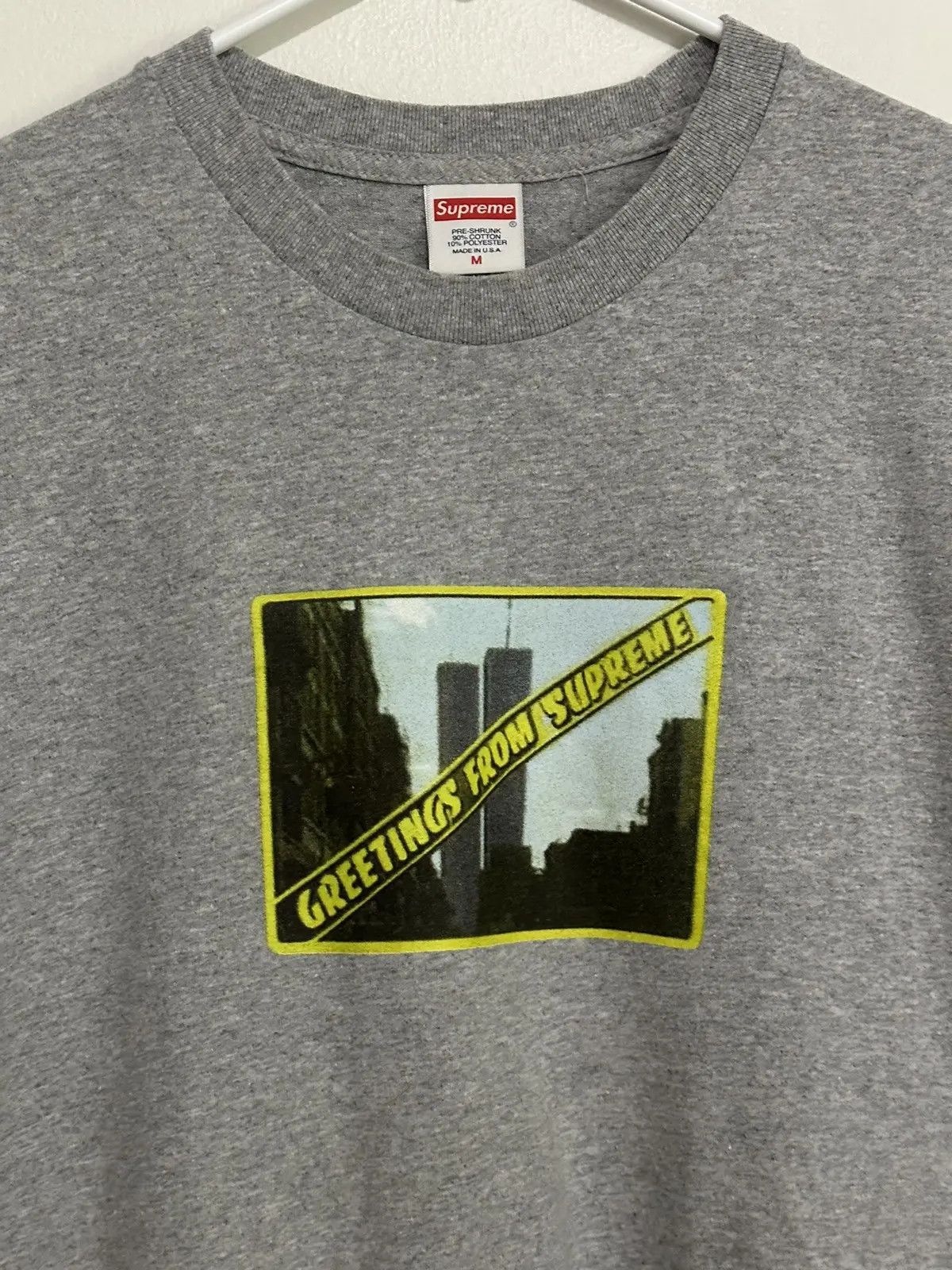 Supreme Supreme Greetings Tee Size US M / EU 48-50 / 2 - 2 Thumbnail