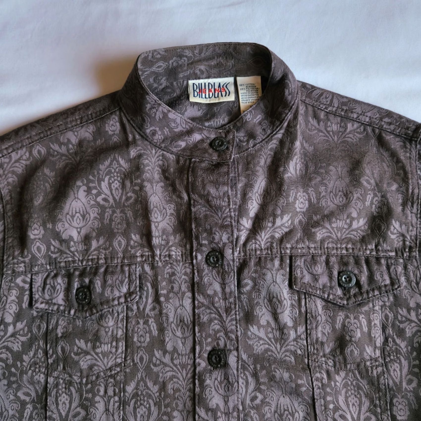 Bill Blass Bill Blass Purple Shacket XL Denim Jacket Size XL / US 12-14 / IT 48-50 - 2 Thumbnail