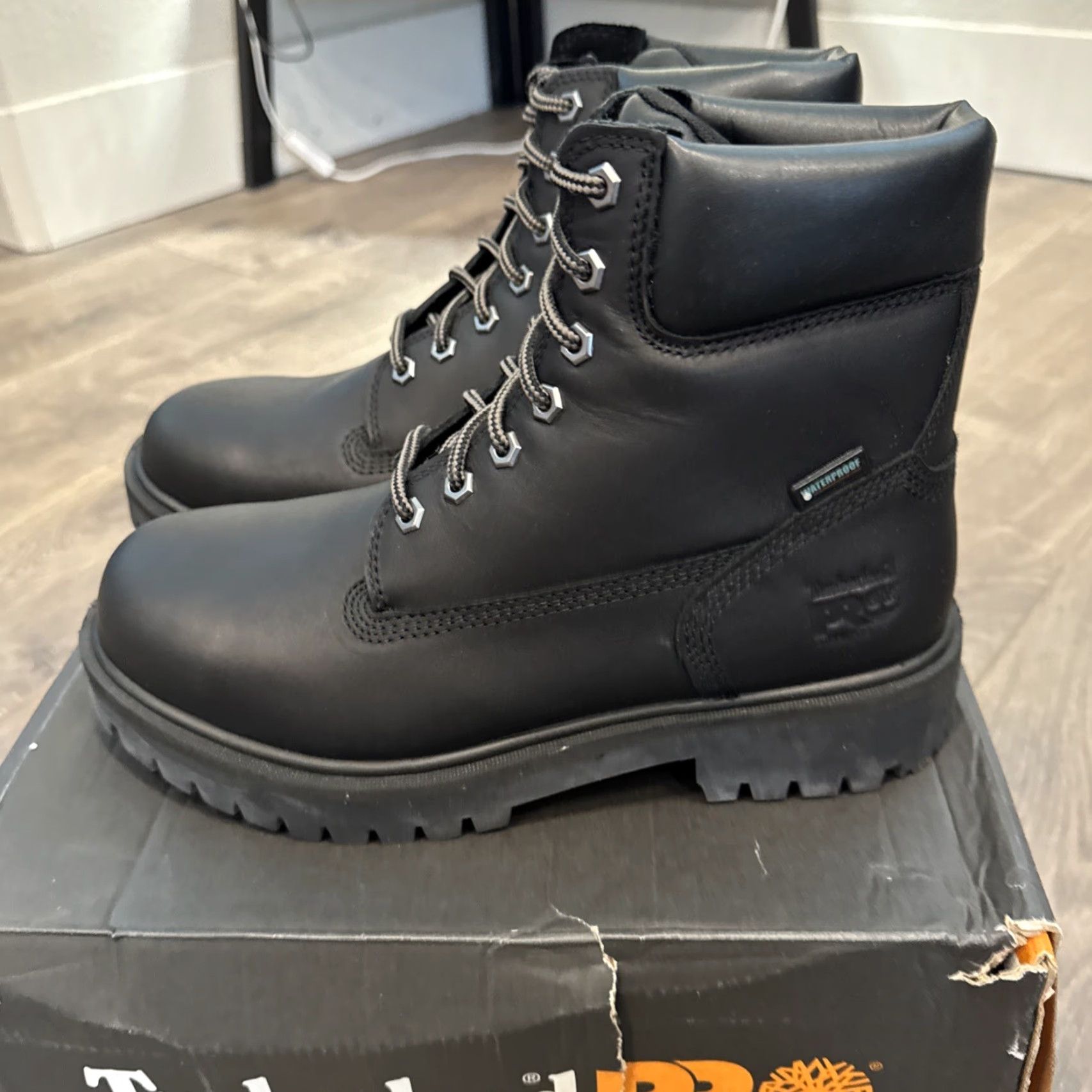 Timberland Timberland Pro Boot Mens US 10 Black Steel Toe Waterproof Insulated Direct Attach 6-Inch Size US 8 / EU 41 - 7 Thumbnail
