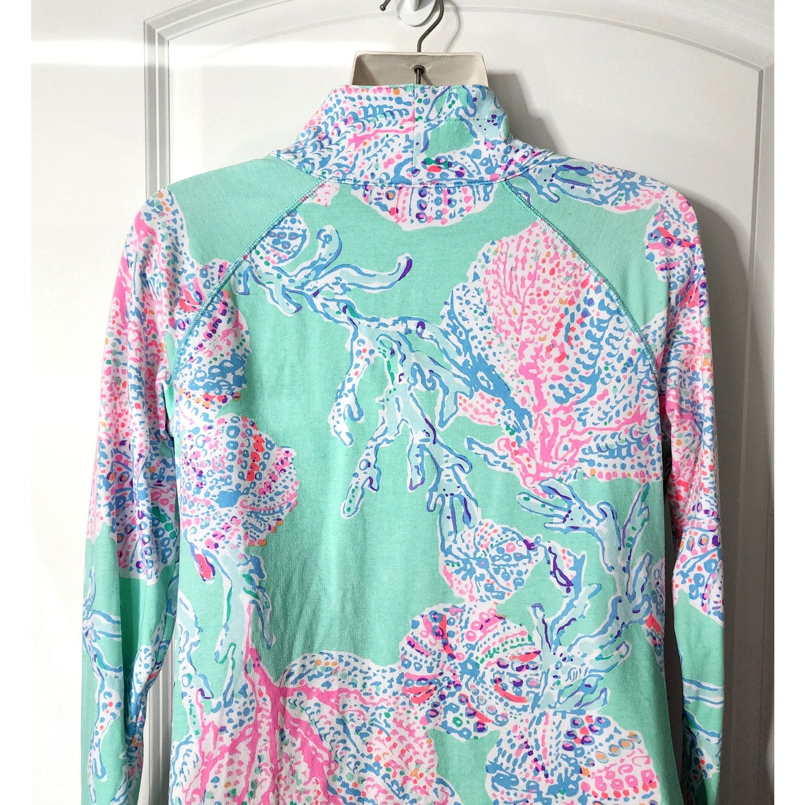 Lilly Pulitzer Lilly Pulitzer Jellyfish Half Zip Pullover Sweatshirt S Size S / US 4 / IT 40 - 8 Thumbnail