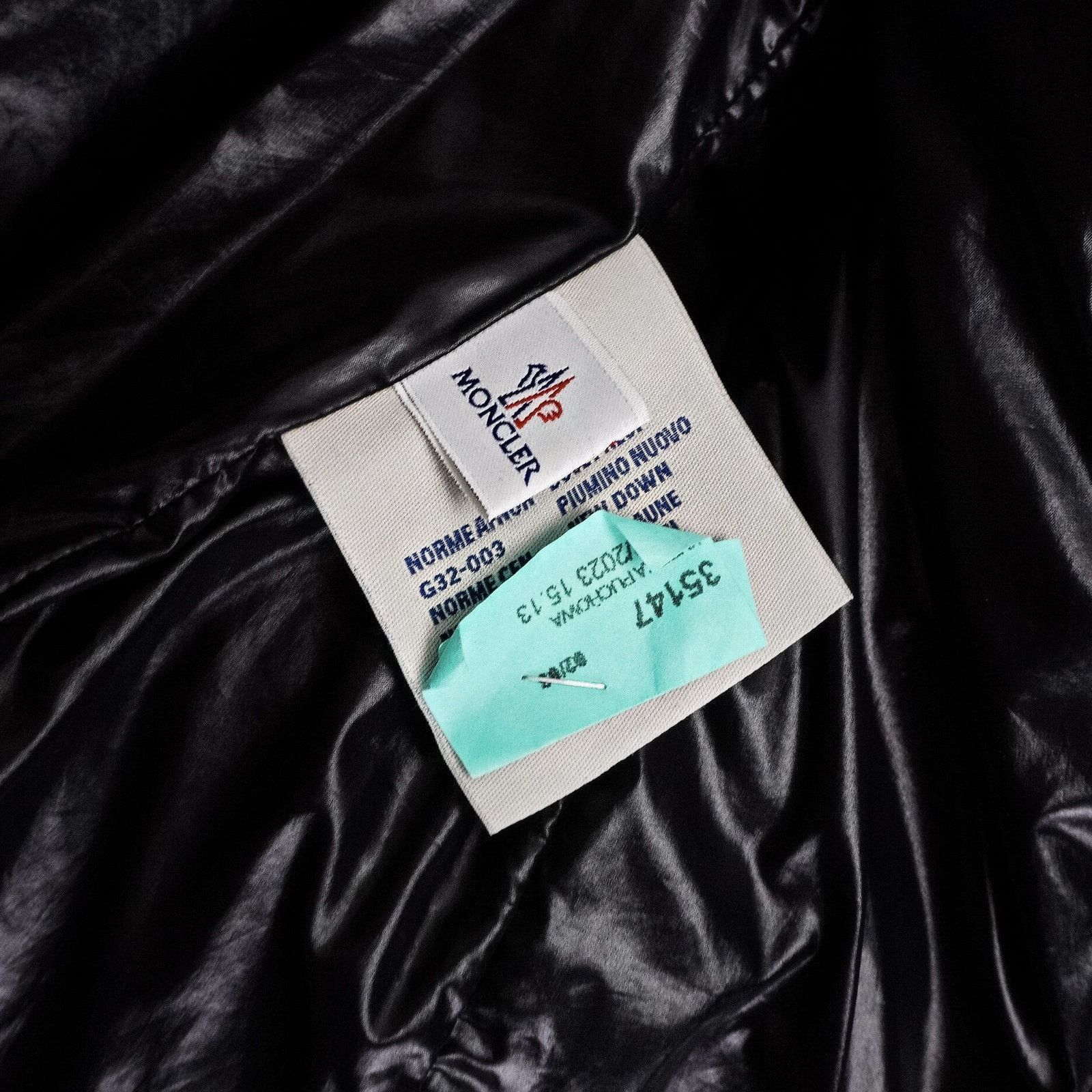 Moncler Vintage Moncler Biker Black Logo Down Puffer Jacket Size US S / EU 44-46 / 1 - 13 Thumbnail