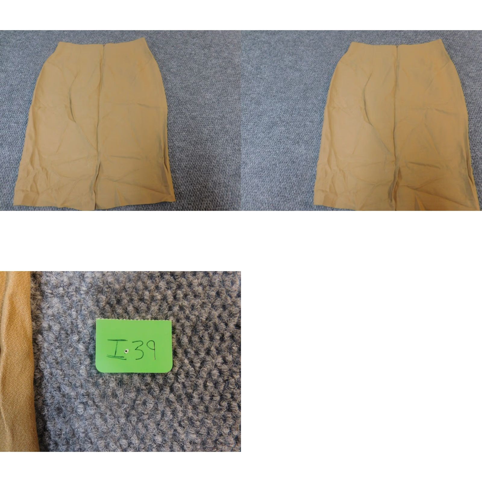 Jones New York Jones New York Womens Skirt 4 Beige A-Line Zip Skirt Knee Length Knit Cotton Wool Polyester Zipper Pockets Stretch Regular Womens Size 27" / US 4 / IT 40 - 8 Thumbnail