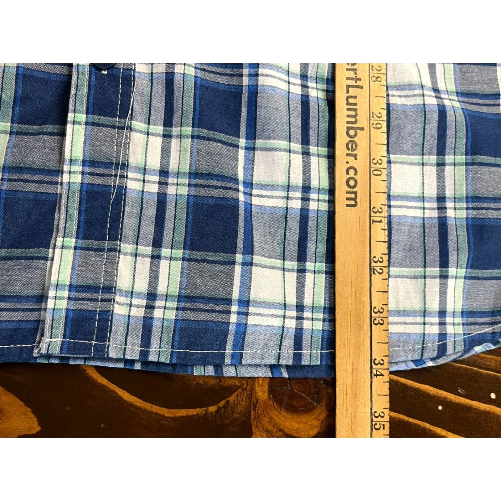Vintage Stillwater & Supply Co. Shirt Men XL Blue Plaid Short Sleeve Button Up, Vented, Casual, Regular Size US XL / EU 56 / 4 - 4 Thumbnail