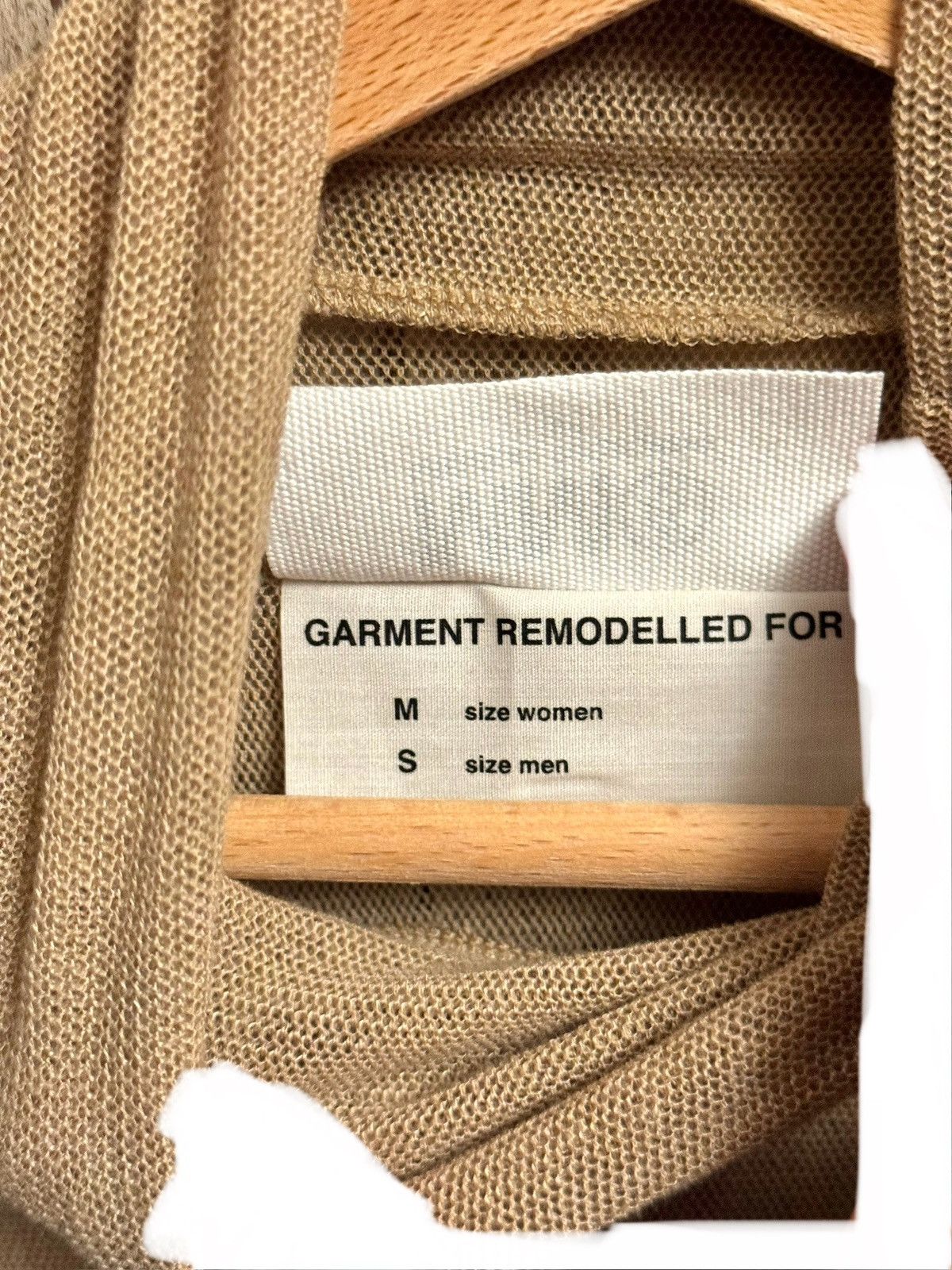 Maison Margiela margiela mm6 men unisex mesh nude top S fitted Size US S / EU 44-46 / 1 - 4 Thumbnail