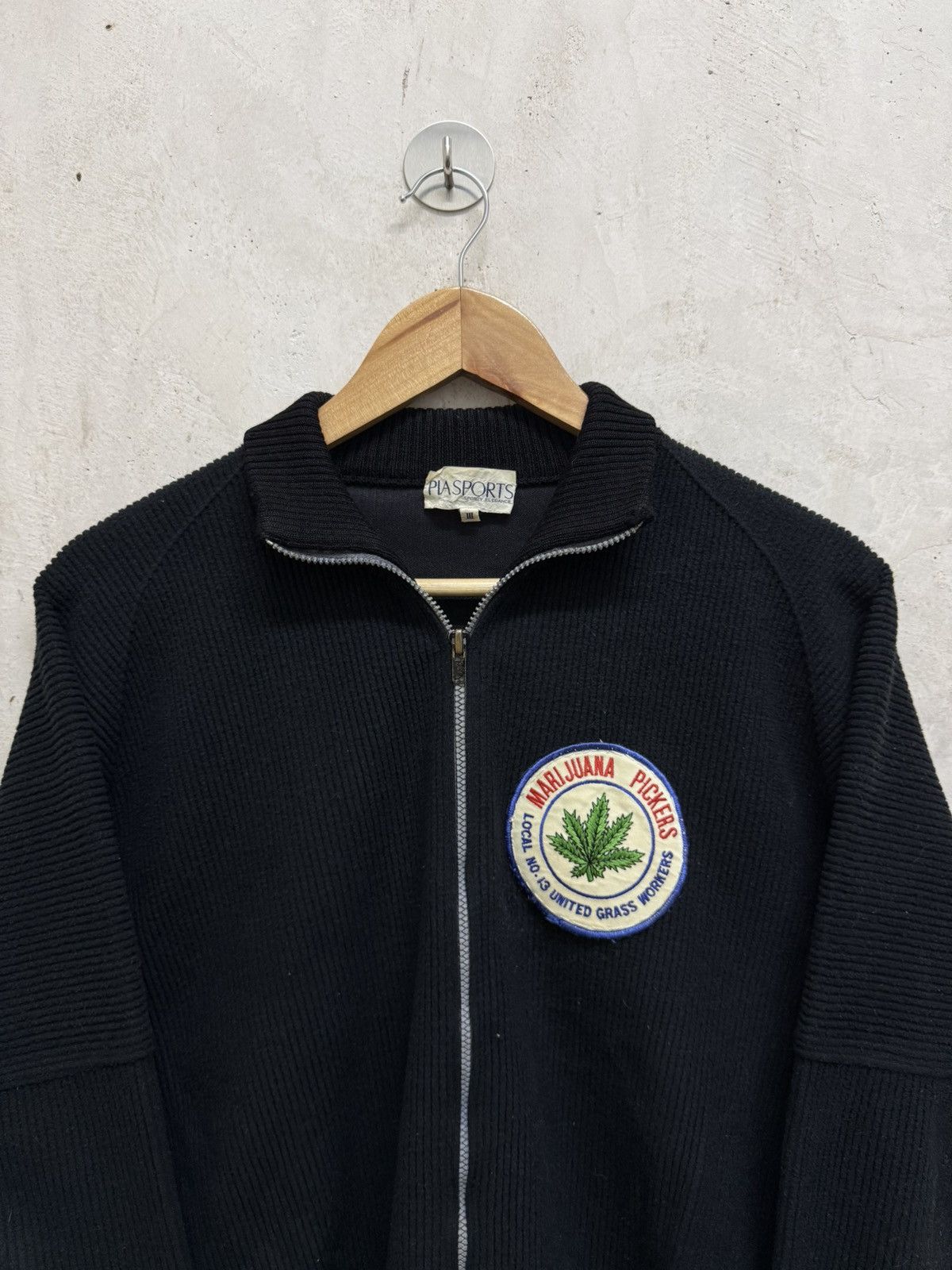 Vintage Vintage Marijuana Picker Weed Zipper Distressed Knitwear Size US M / EU 48-50 / 2 - 2 Thumbnail