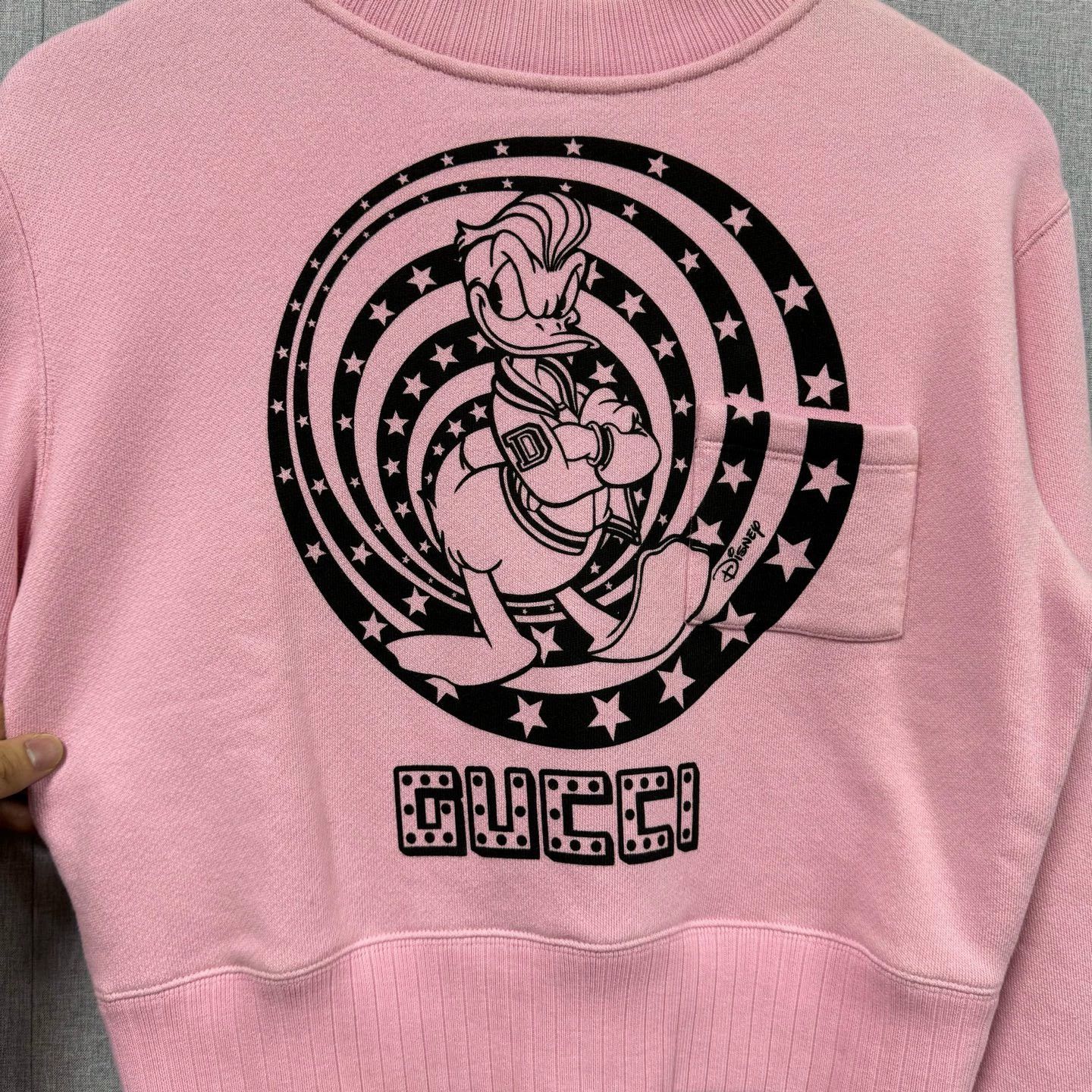 Gucci Gucci Disney Donald Duck Pink Sweatshirt Size S / US 4 / IT 40 - 3 Thumbnail