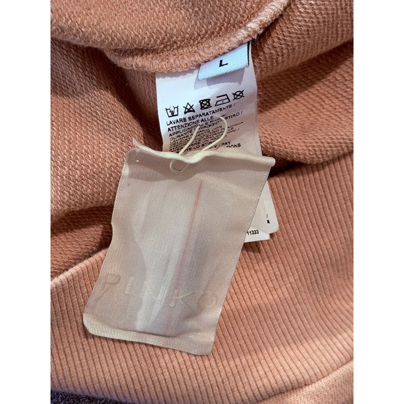 Pinko Pinko Sweatshirt with Beaded Sleeve Cutouts Size Large Size L / US 10 / IT 46 - 6 Thumbnail
