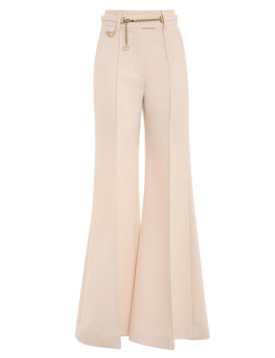 Zimmermann oc11z0425 Lyrical Wide Leg Pant in Light Pink Size 27" / US 4 / IT 40 - 1 Thumbnail