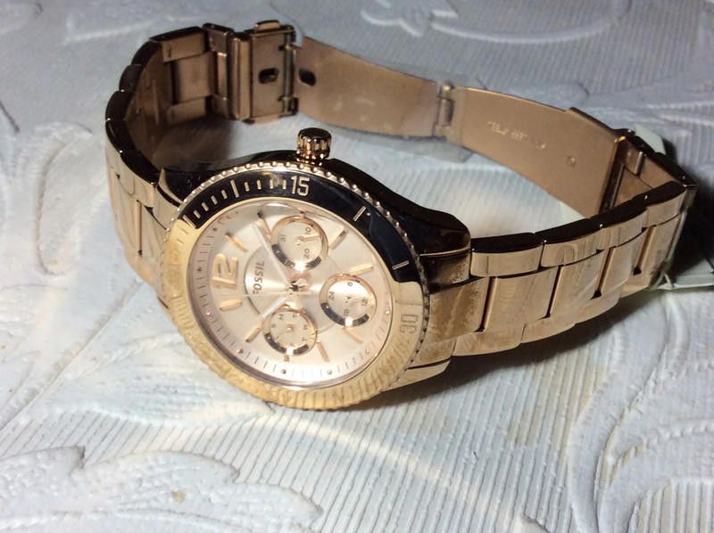Fossil Fossil Men's Rose gold Stainless steel bracelet watch Size ONE SIZE - 9 Thumbnail