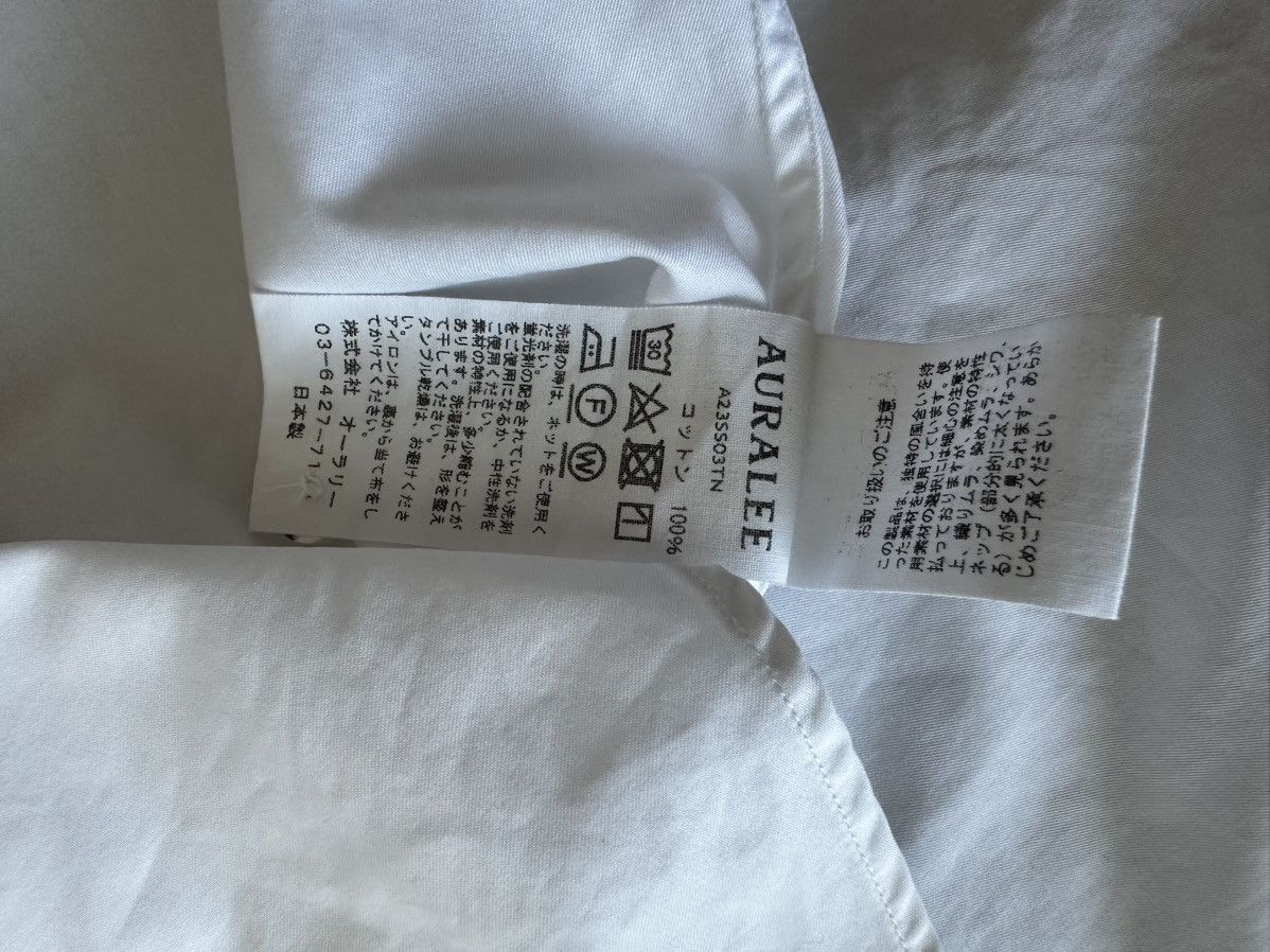 Auralee Auralee White Washed Finx Twill Shirt - Large/4 Size US L / EU 52-54 / 3 - 11 Thumbnail