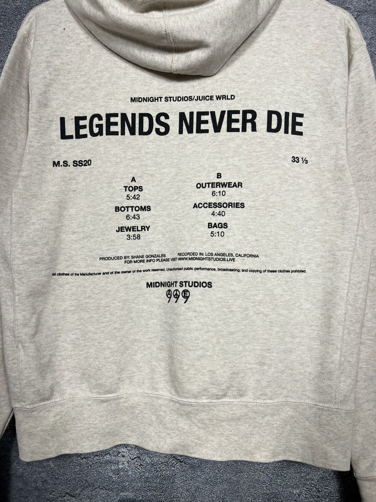 999 Club × Midnight Studios Juice Wrld x Midnight Studios Silhouette Hoodie Size S Size US S / EU 44-46 / 1 - 11 Thumbnail