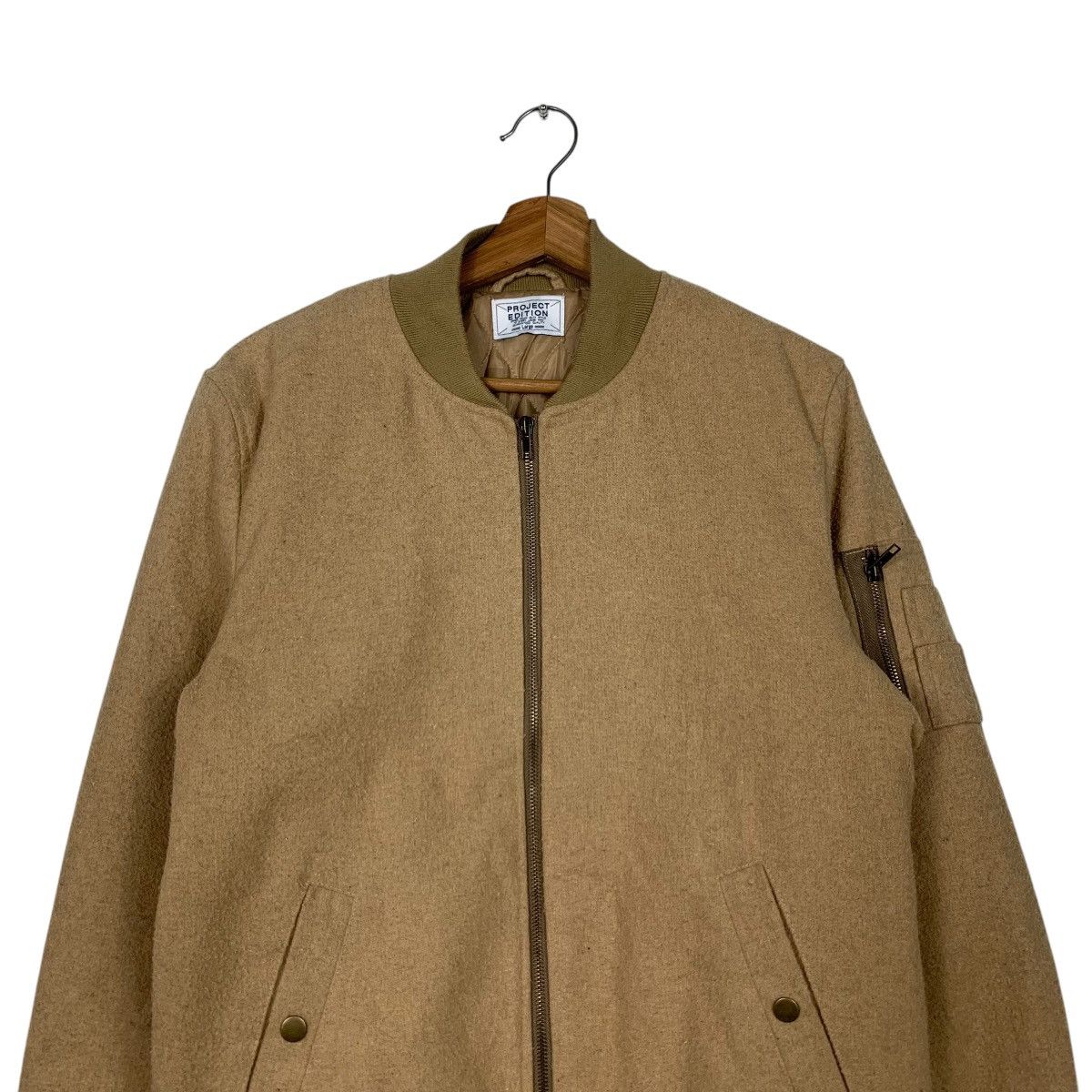 Japanese Brand PROJECT EDITION Bomber Jacket #2131-C94 Size US L / EU 52-54 / 3 - 2 Thumbnail