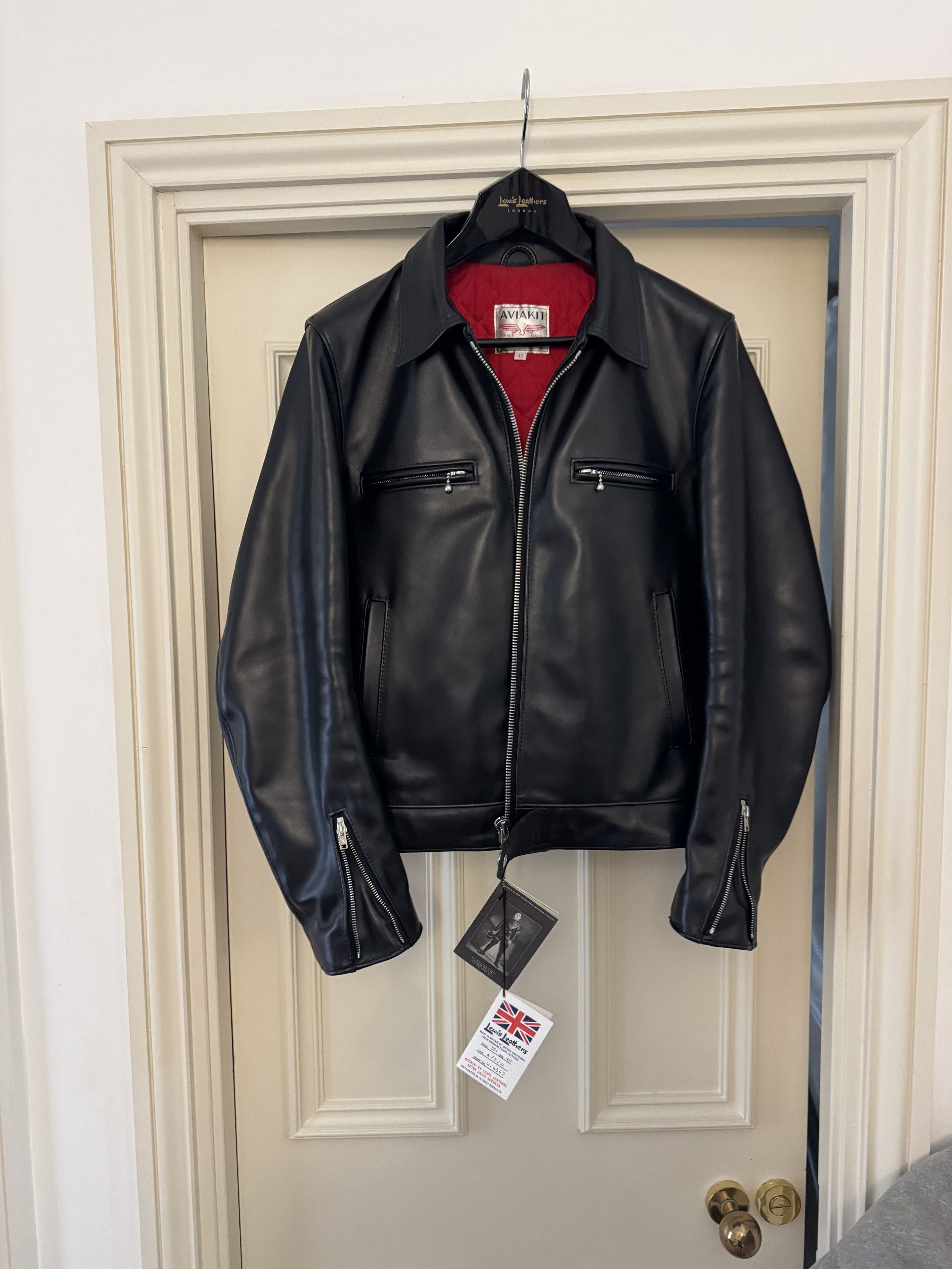 LEWIS LEATHERS DOMINATOR JACKET 40 ギャラあり Lewis Leathers Custom order Dominator Jacket in Calf leather size