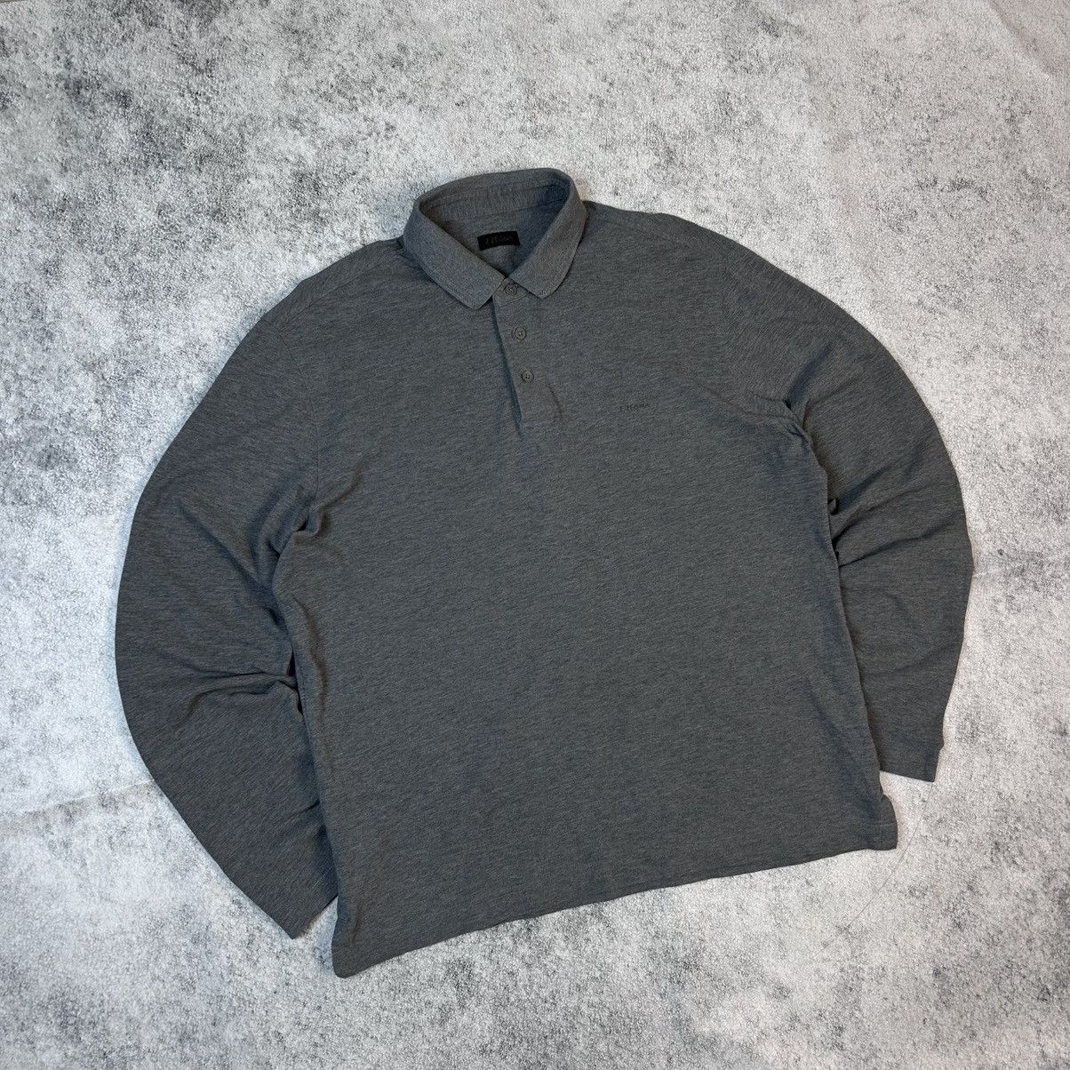 Z Zegna Long Sleeve Polo Shirt