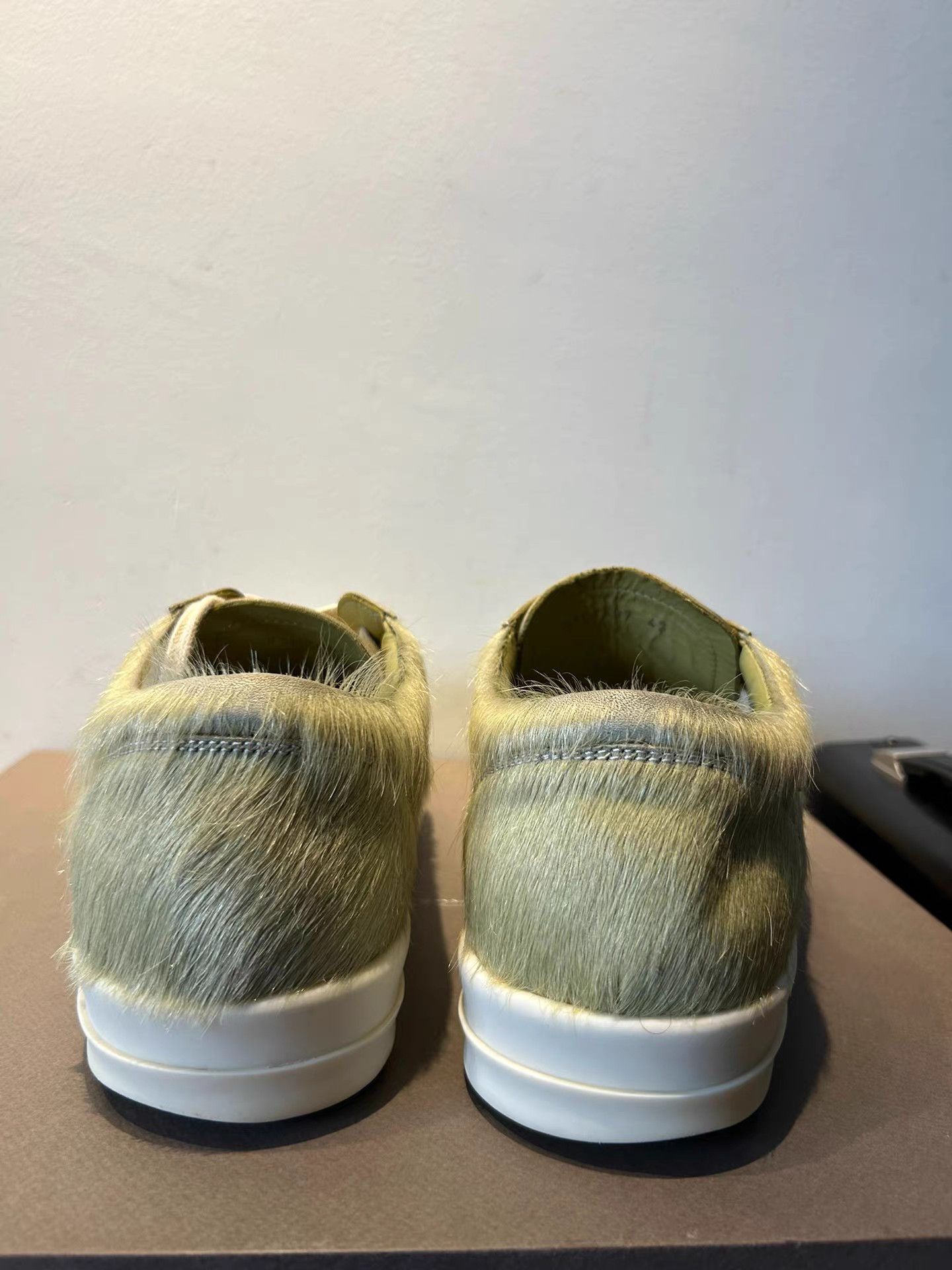 Rick Owens Rick Owens Mainline Green Pony Hair Geobasket Size US 10 / EU 43 - 4 Thumbnail