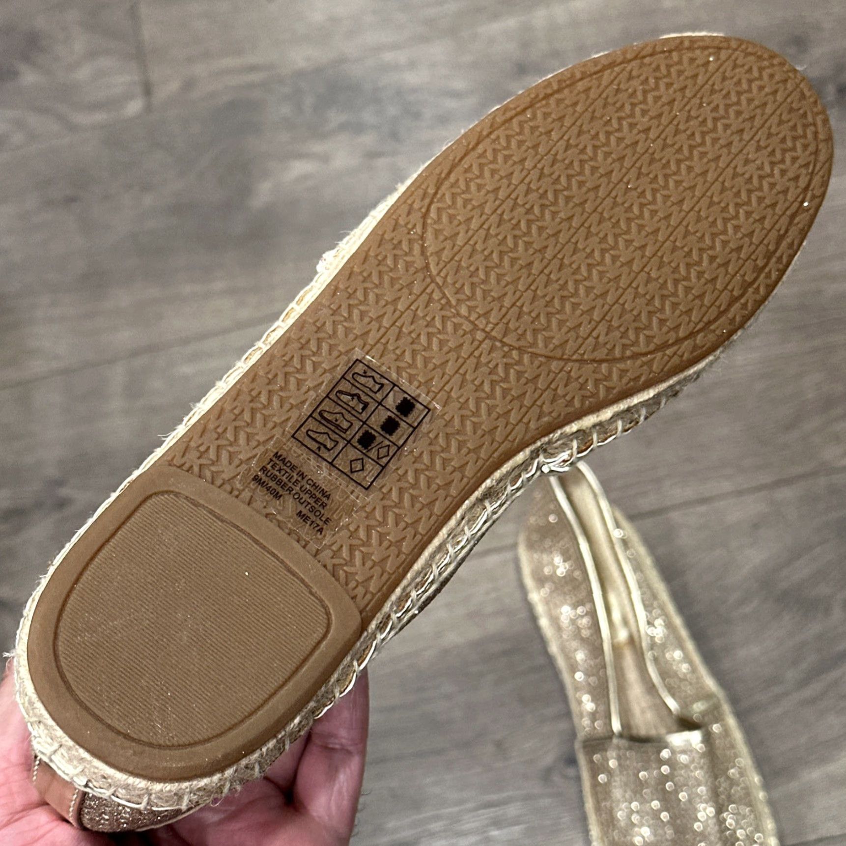 Michael Kors MICHAEL KORS Gold Flats Women Size 9M Synthetic Metal Size US 9 / IT 39 - 3 Thumbnail