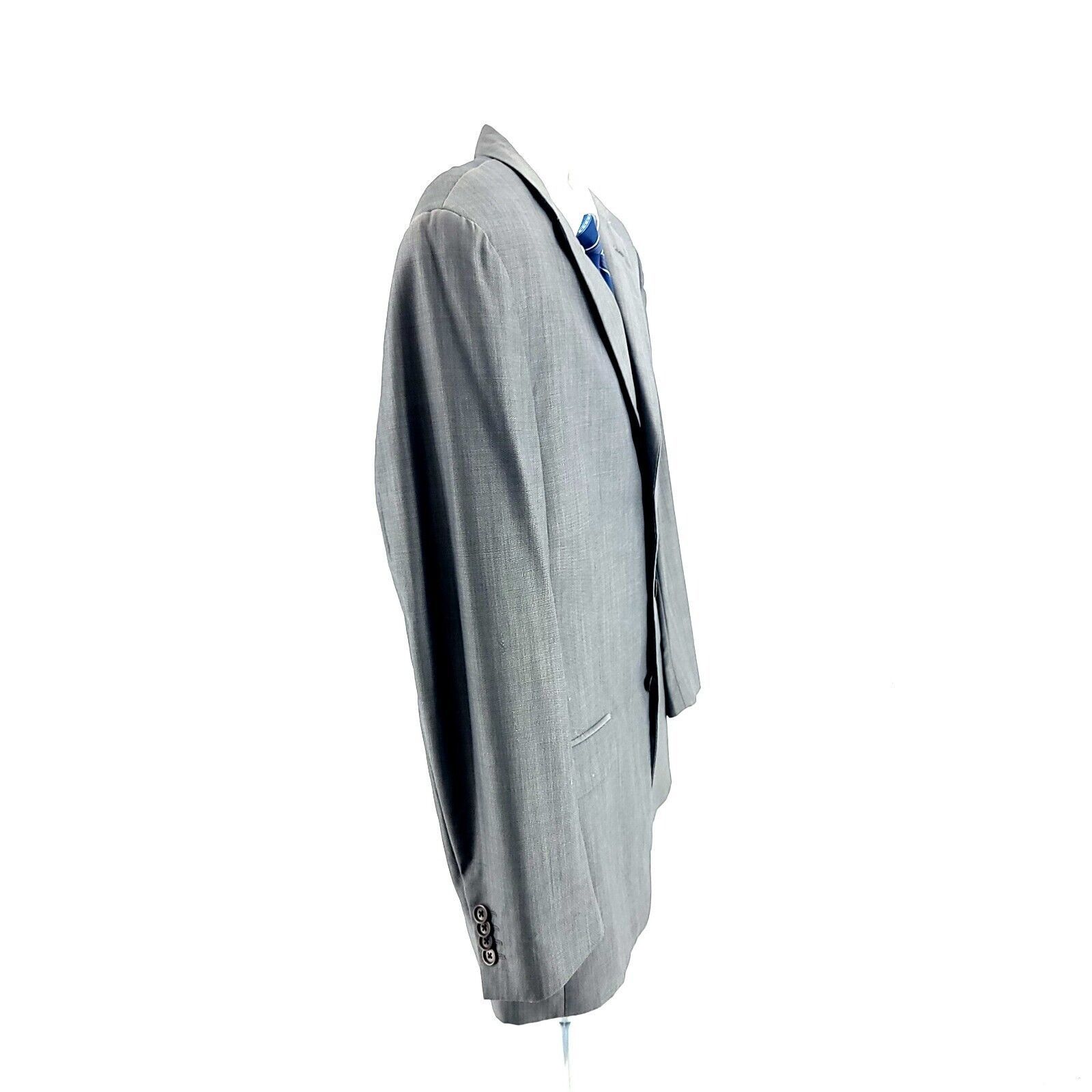 Barneys New York Barneys New York Wool Gray 3 Button Blazer 44R Size 44R - 7 Thumbnail