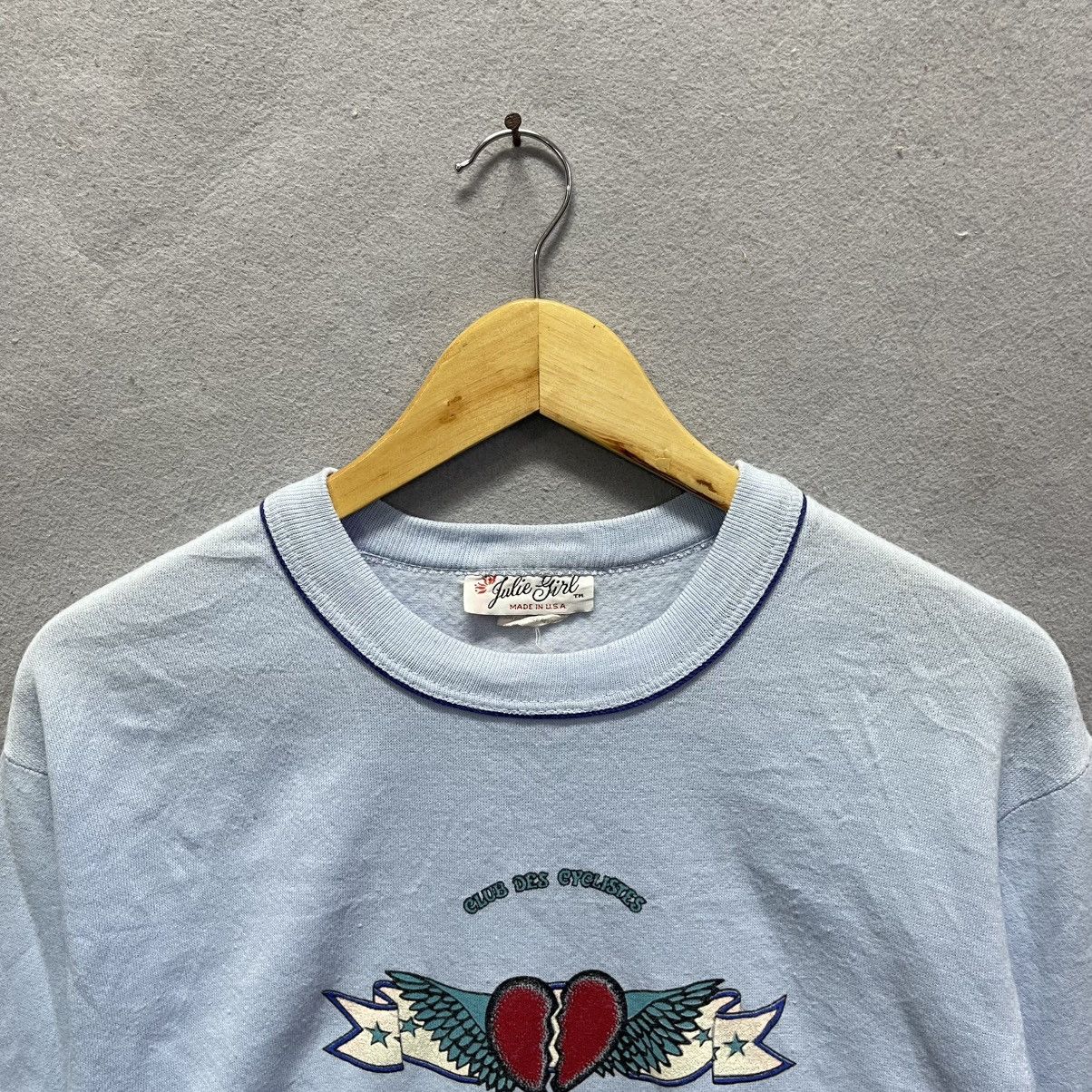 Vintage Vintage 1990s Julie Girl Beaux Hearts Sweatshirt Made in USA Size S / US 4 / IT 40 - 2 Thumbnail