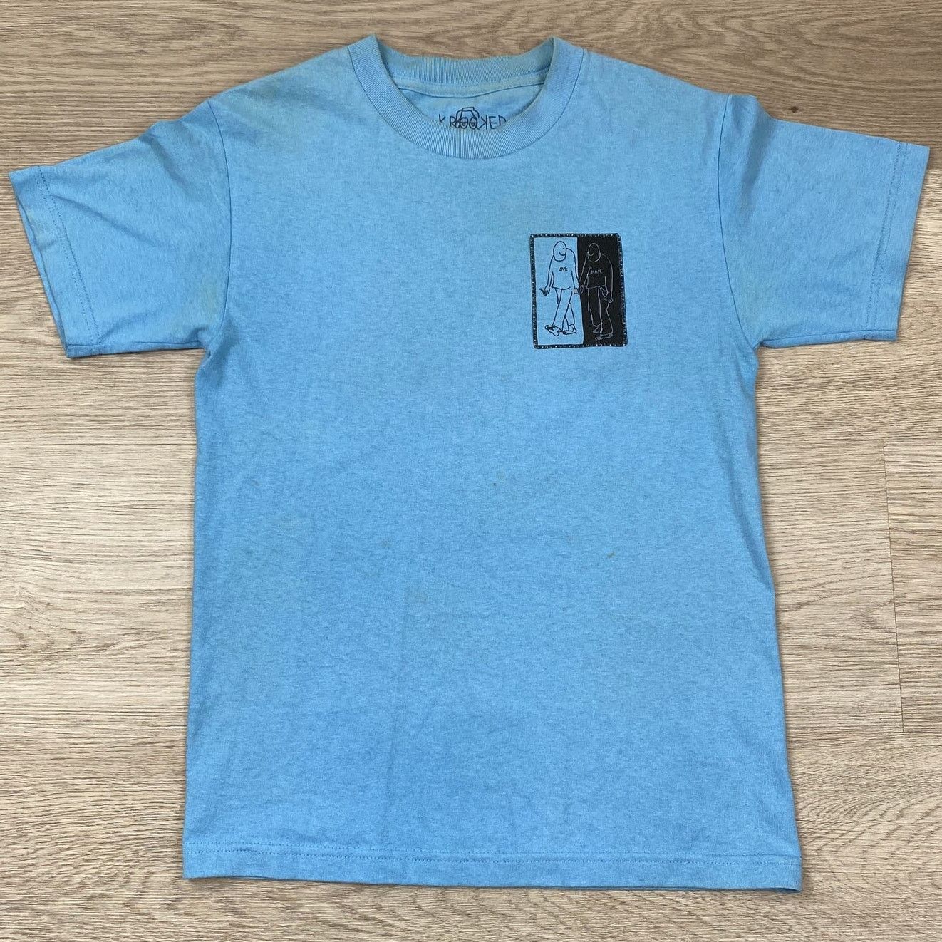 Krooked Krooked Skateboarding Love Hat T Shirt Men's S Size US S / EU 44-46 / 1 - 2 Thumbnail