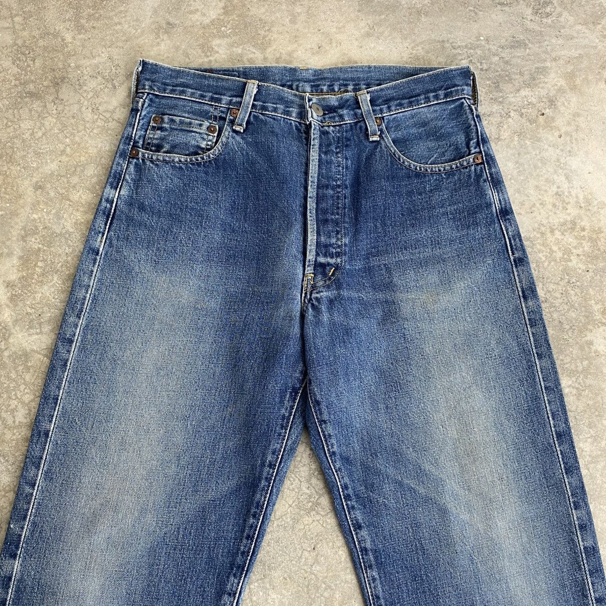 Levi's Vintage 90’s Levis 503B Big E Faded Blue Selvedge LVC Jeans Size US 30 / EU 46 - 4 Thumbnail