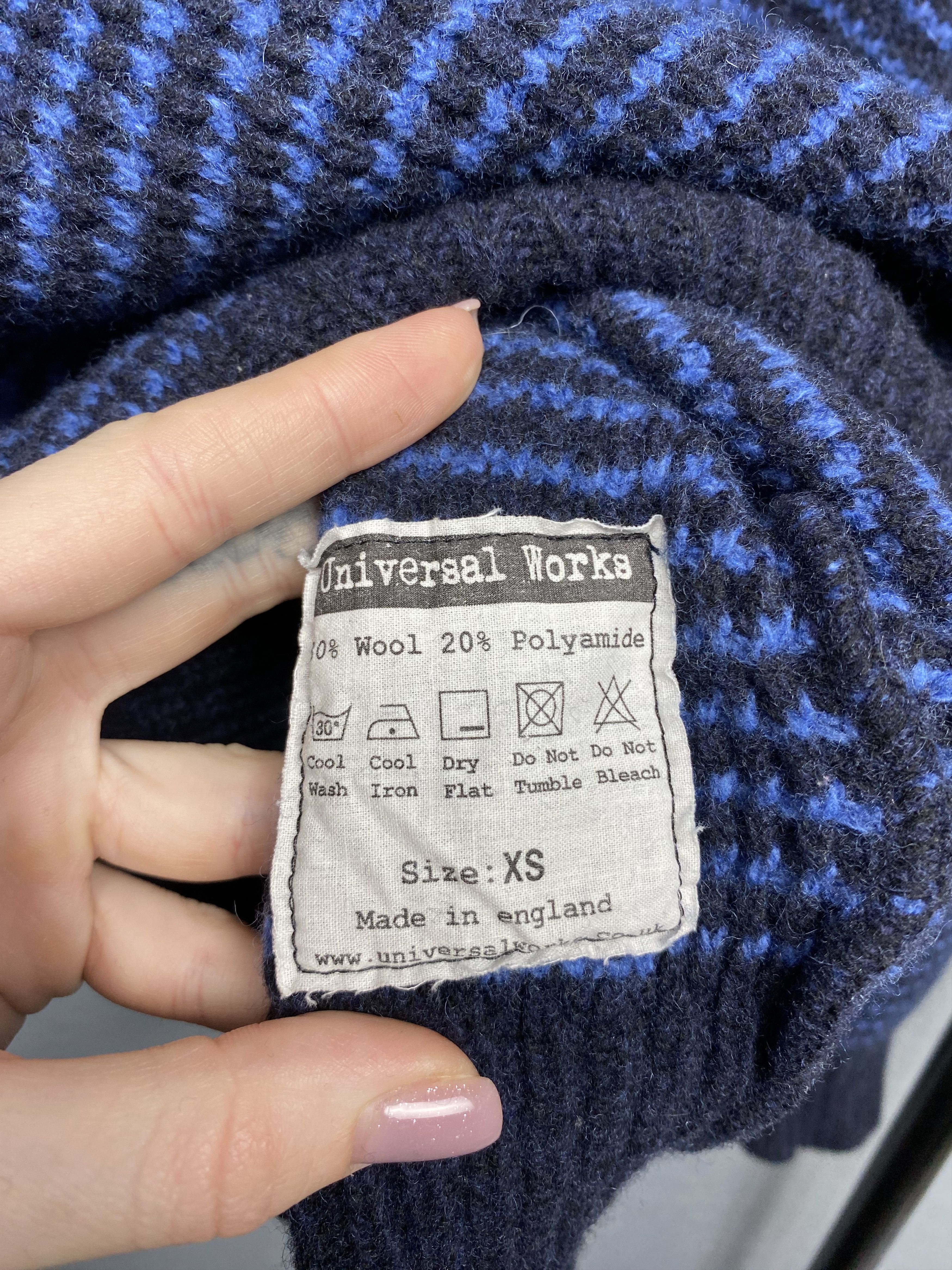 Universal Works × Vintage Universal Works Mens Oversized Crew Neck Wool Knit Sweater Size US S / EU 44-46 / 1 - 5 Thumbnail