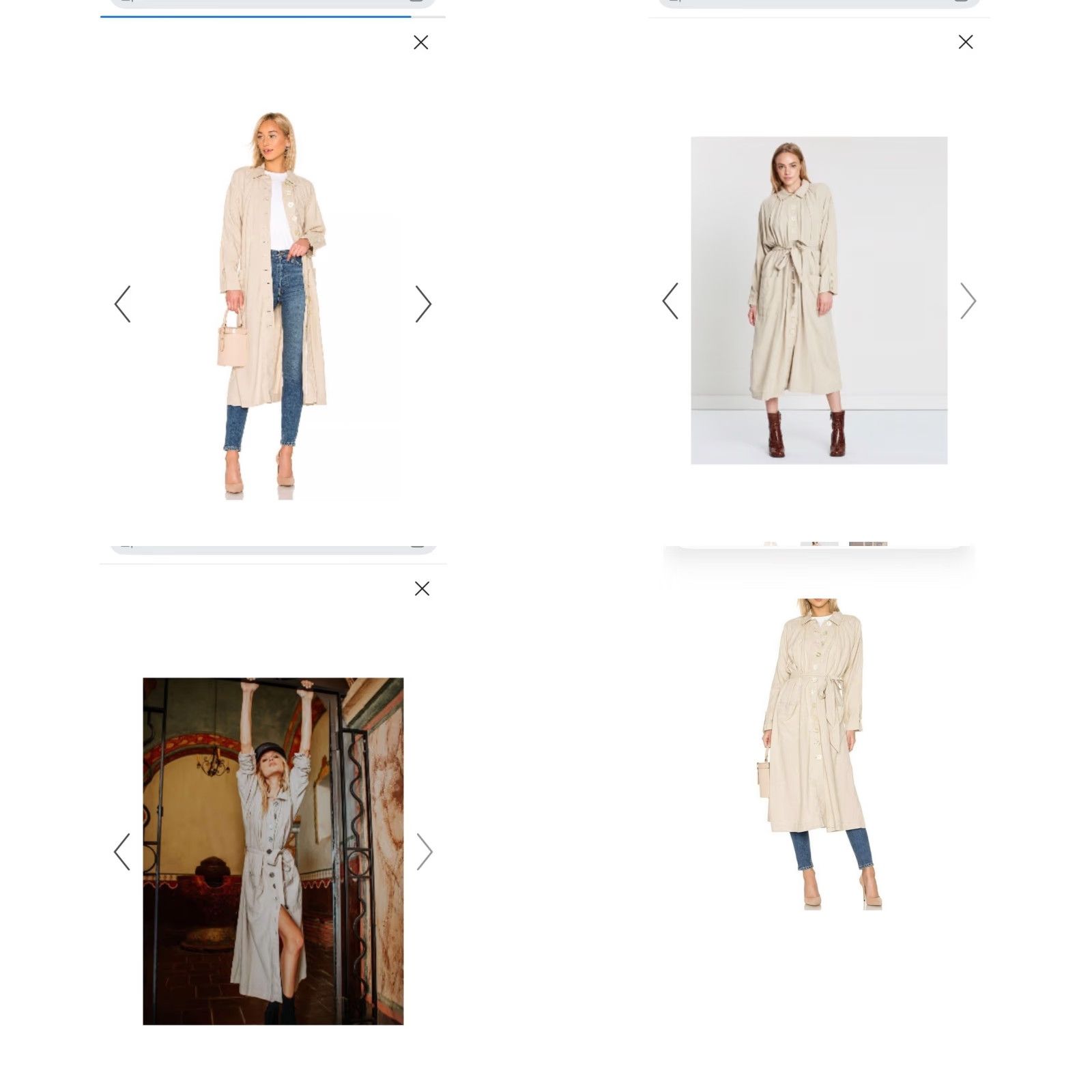 Free People VINTAGE Free People Meet Me In Montauk Linen Duster Sand S Button Up Belt Pockets Tan Size ONE SIZE - 9 Thumbnail