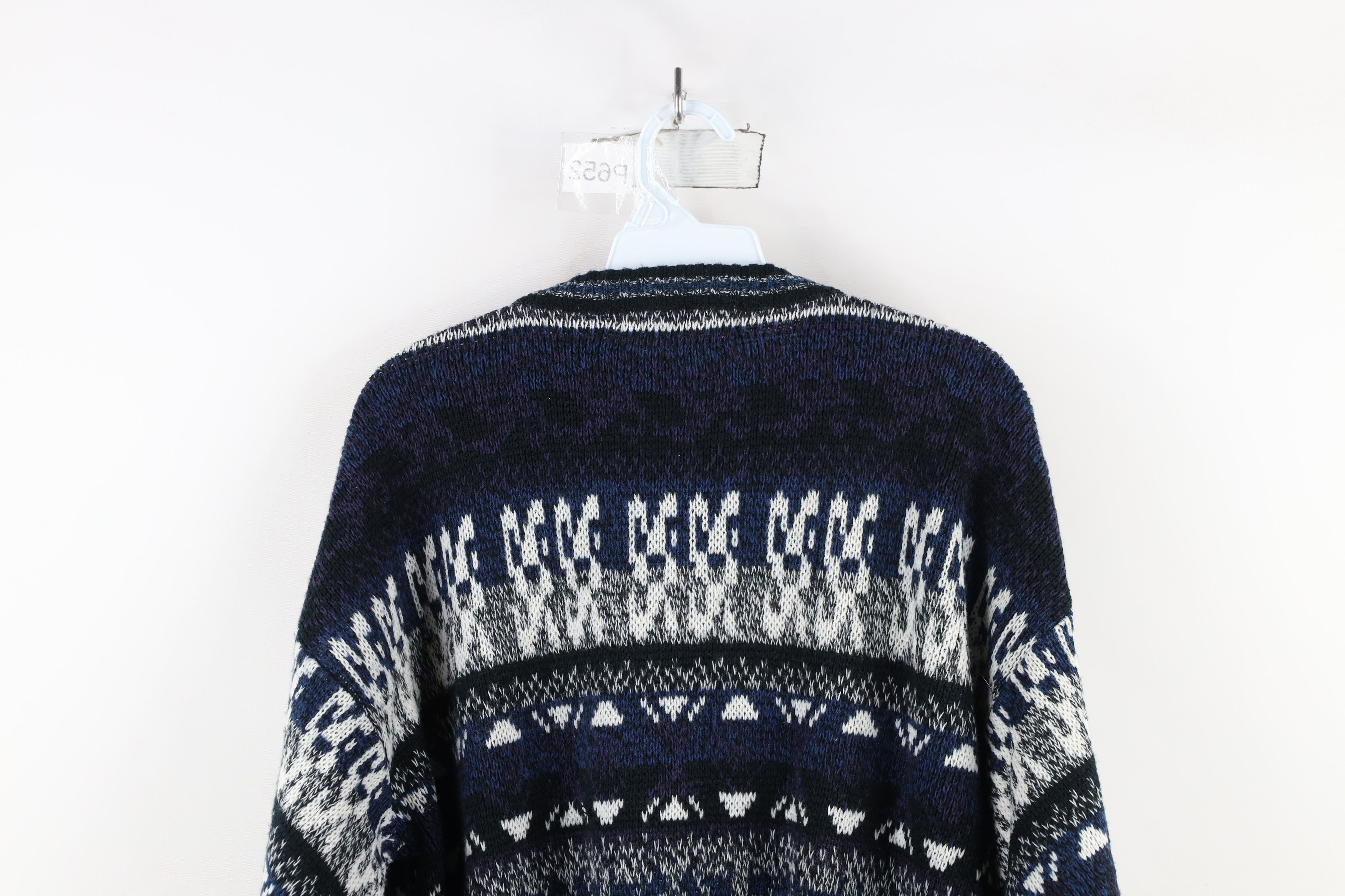 Vintage Vintage 90s Coogi Style Geometric Knit Crewneck Sweater Size XL / US 12-14 / IT 48-50 - 8 Thumbnail