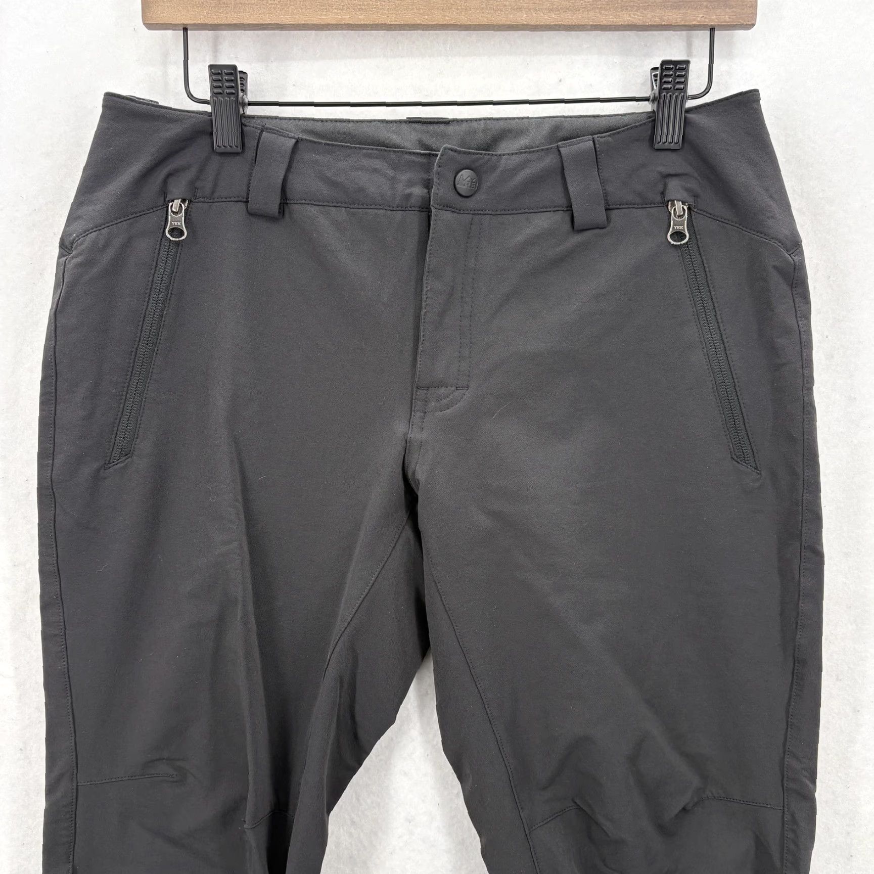 Vintage REI Mistral Soft Shell Hiking Pants Womens 6P Petite Gray Zip Ankle Pockets Stretch Camp Size 28" / US 6 / IT 42 - 2 Thumbnail