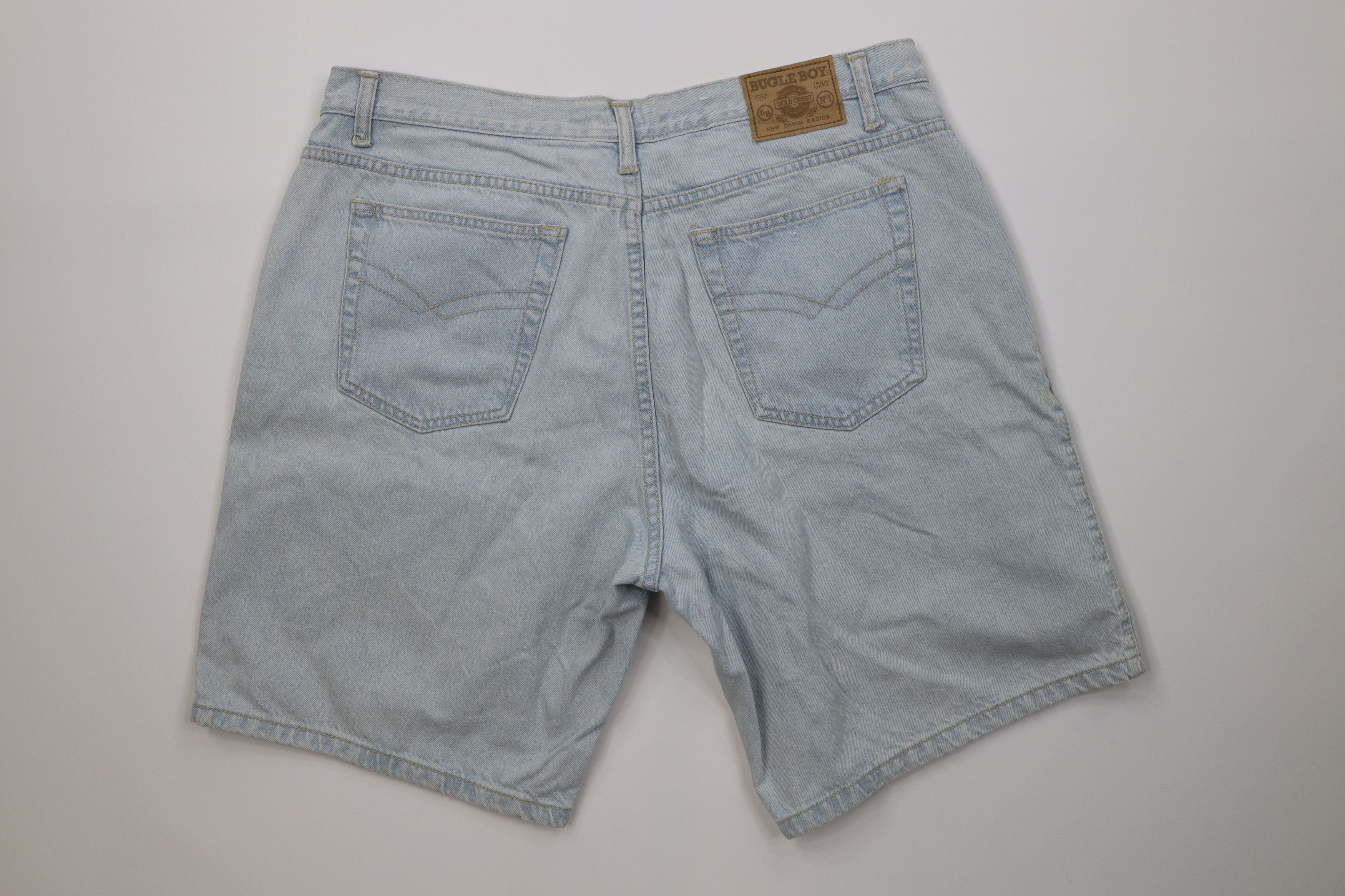 Vintage Vintage 90s Streetwear Relaxed Fit Above Knee Denim Shorts Size US 36 / EU 52 - 11 Thumbnail