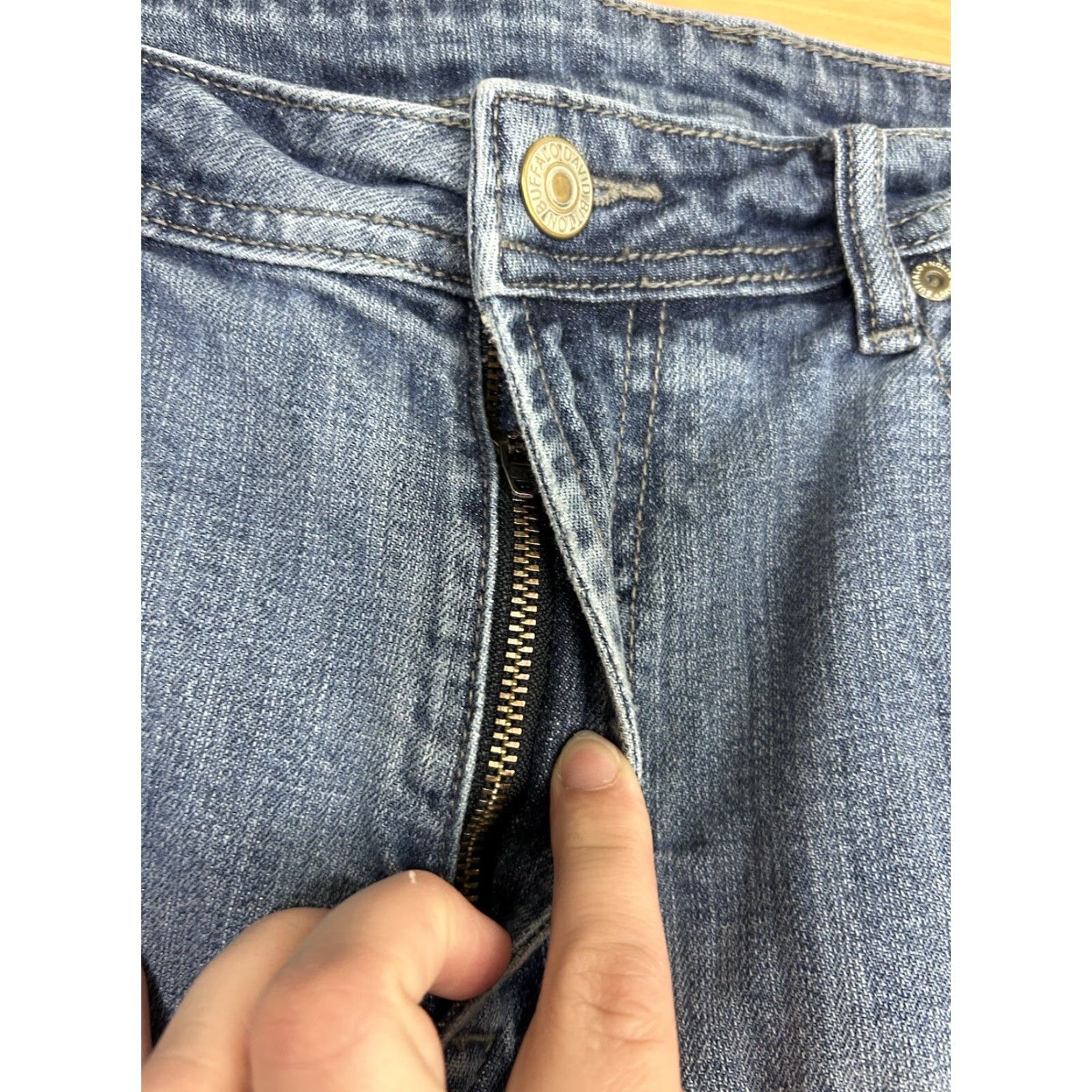 Buffalo David Bitton Buffalo David Bitton Jeans Jackson-X Straight Stretch Men's 36 x 30 Medium Wash Blue Denim Logo American Regular Mens Size US 36 / EU 52 - 7 Thumbnail