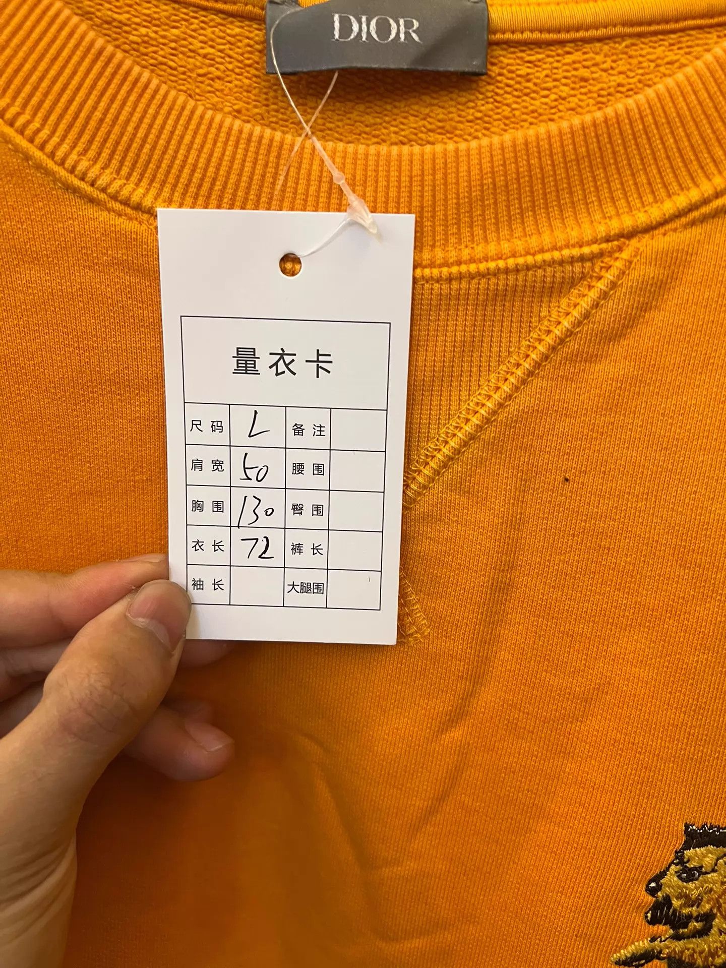 Dior Dior × Peter Doig Crew Orange L Sweatshirt New Worn Once Size L / US 10 / IT 46 - 5 Thumbnail