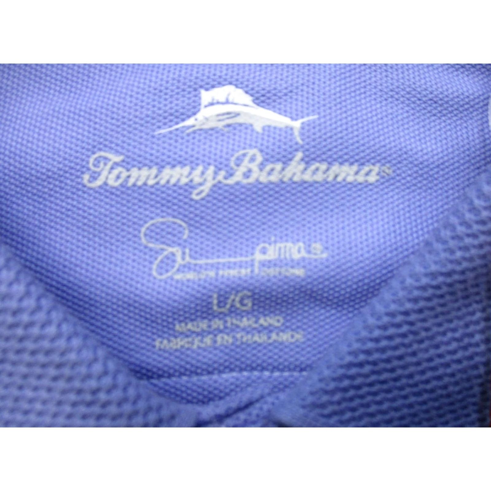 Tommy Bahama Tommy Bahama Polo Shirt Mens L Blue Leisure Tech Supima Cotton Moisture Wicking Size US L / EU 52-54 / 3 - 5 Thumbnail